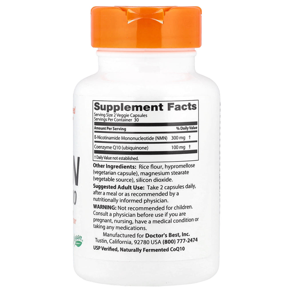 Doctor's Best, NMN + CoQ10 , 60 Veggie Caps