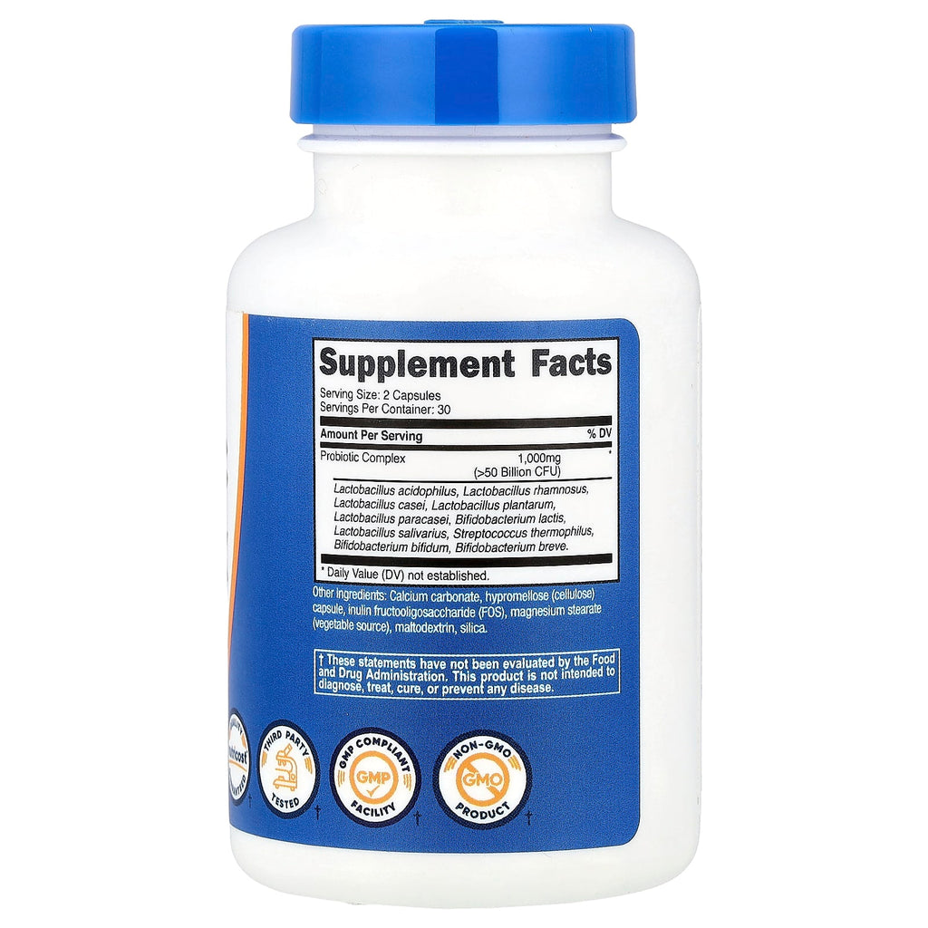 Nutricost, Probiotic Complex, >50 Billion CFU, 60 Capsules