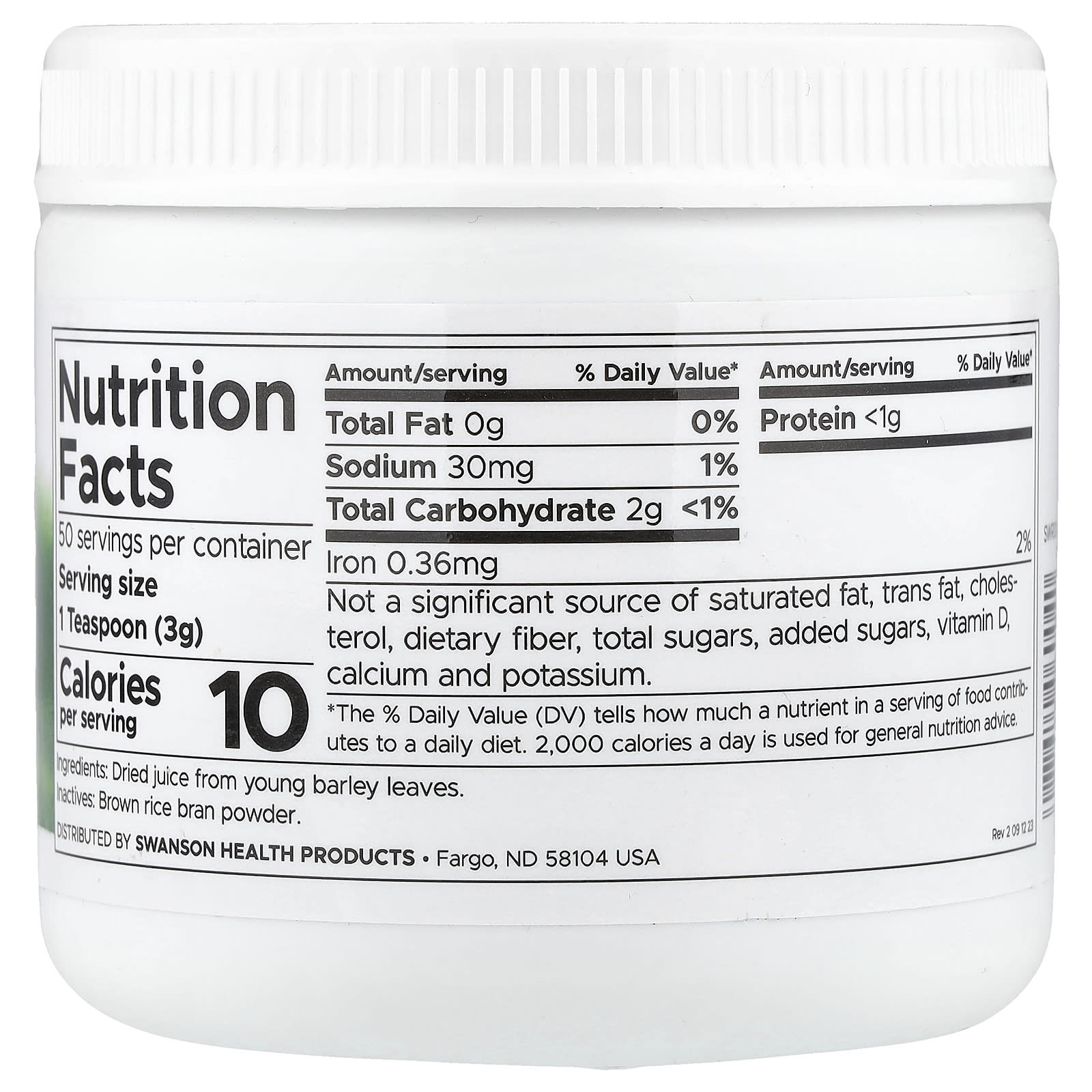 Swanson, Barley Grass Juice Powder, 5.3 oz (150 g)