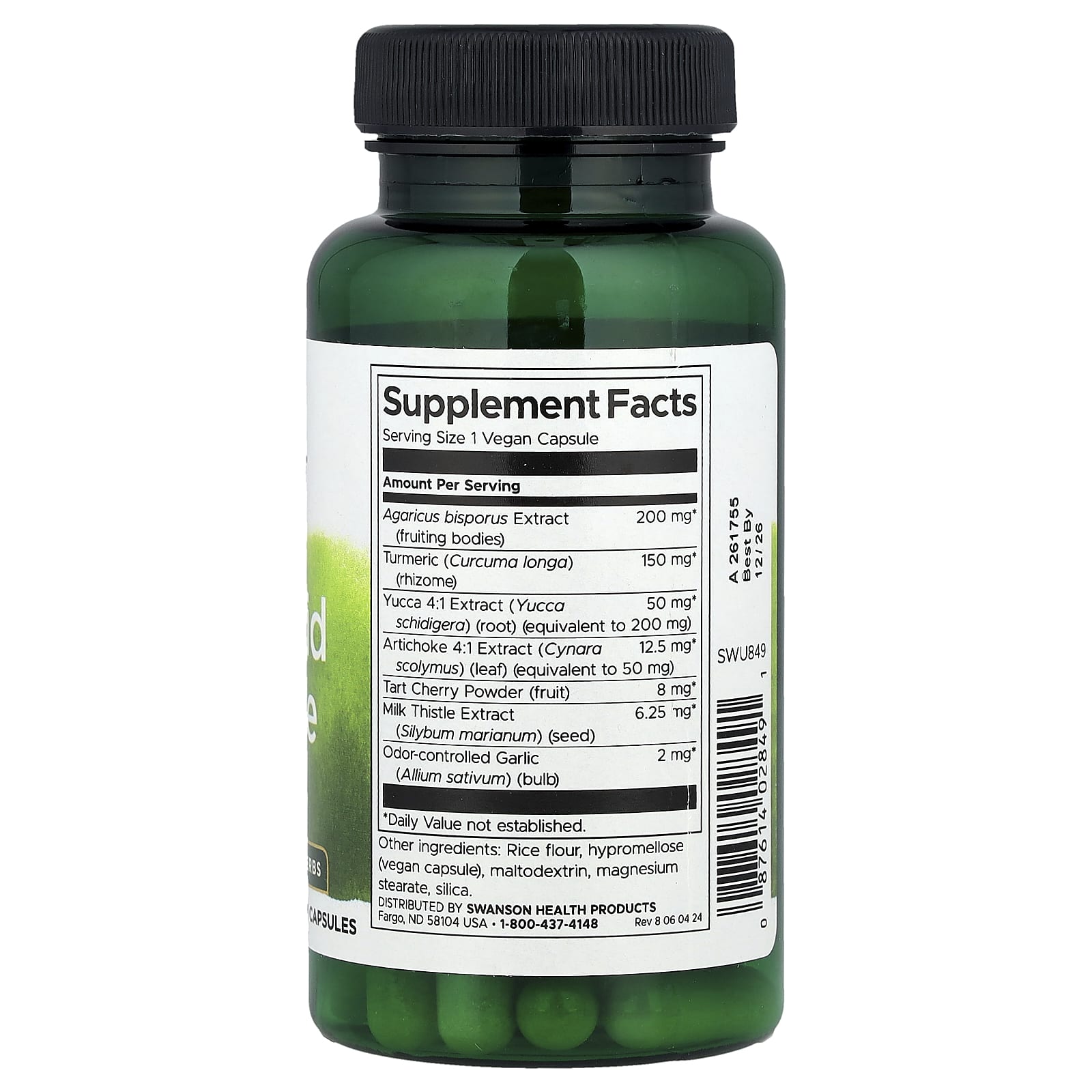 Swanson, Uric Acid Cleanse, 60 Vegan Capsules