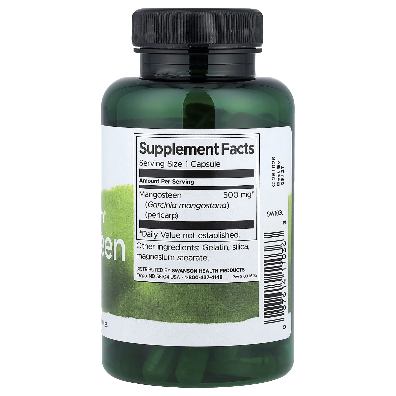Swanson, Full Spectrum® Mangosteen, 500 mg, 100 Capsules