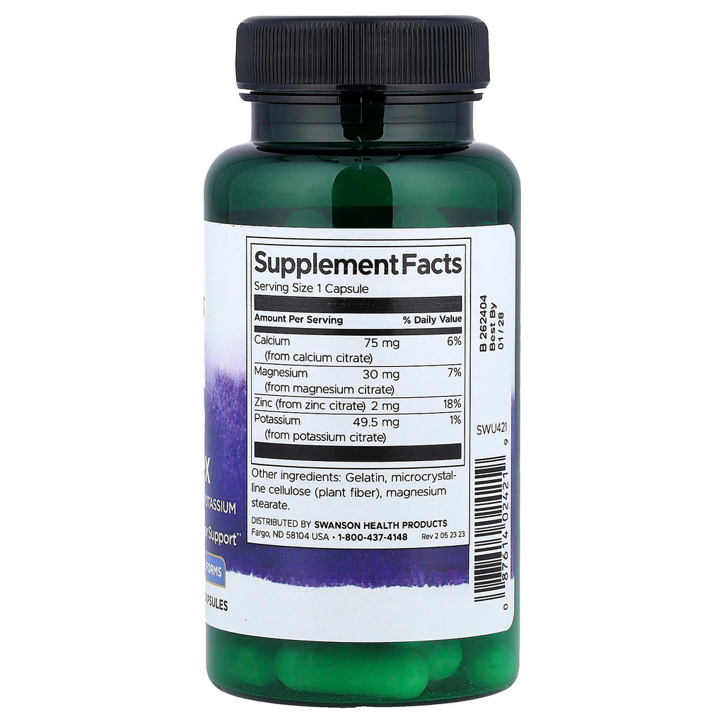 Swanson, Mineral Citrate Complex, 60 Capsules
