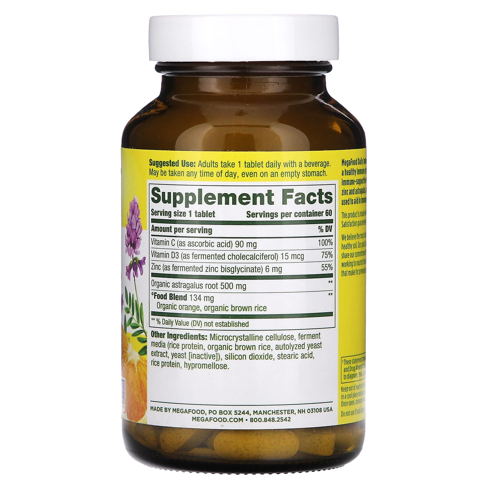 MegaFood, Daily Immune Support , 60 Tablets