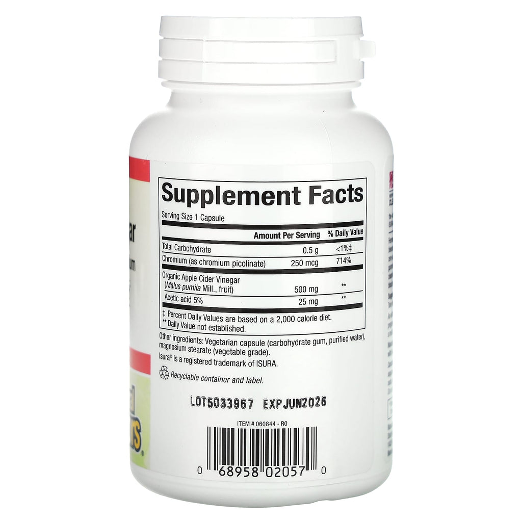 Natural Factors, Fermented Apple Cider Vinegar, 500 mg, 90 Vegetarian Capsules