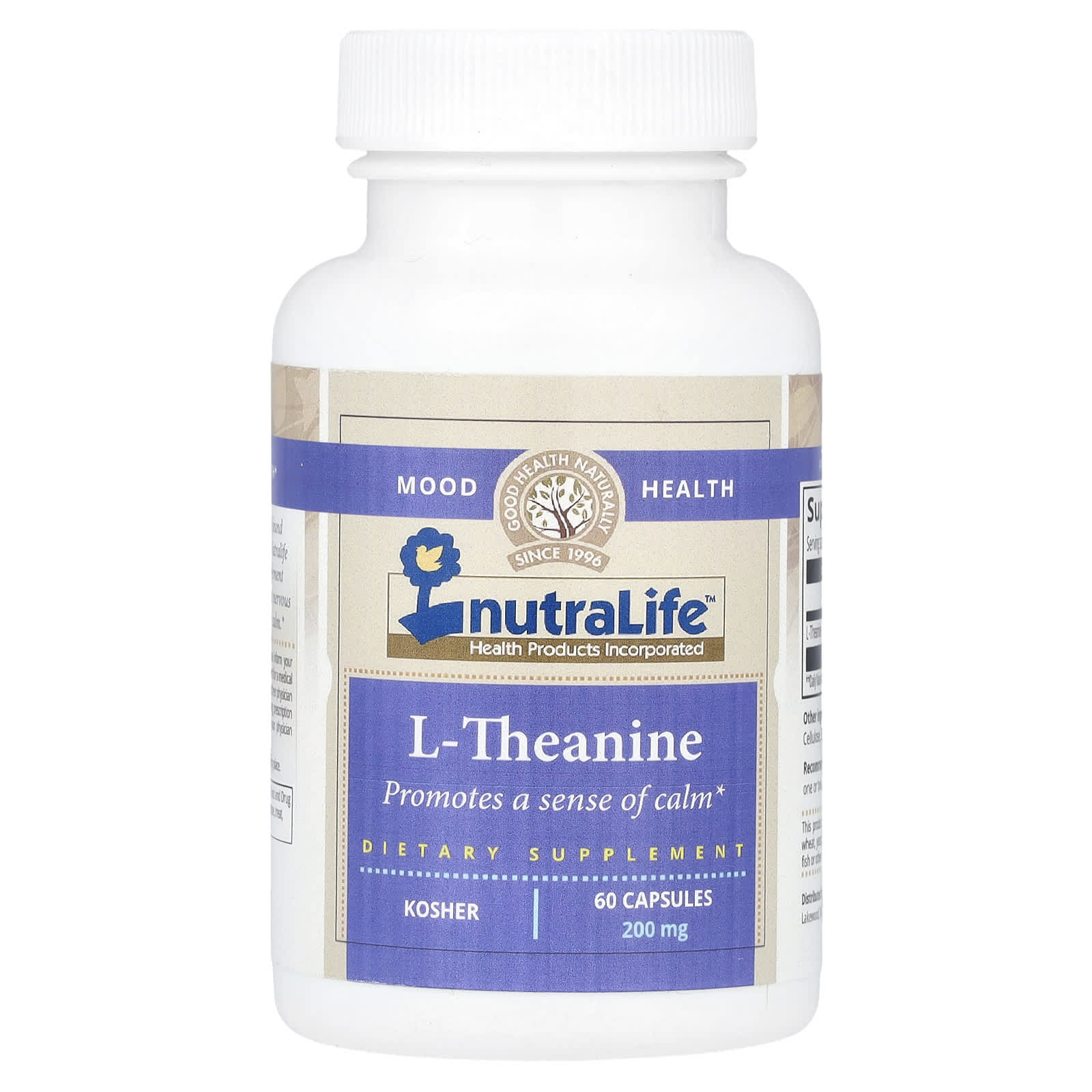 NutraLife, L-Theanine, 200 mg, 60 Capsules