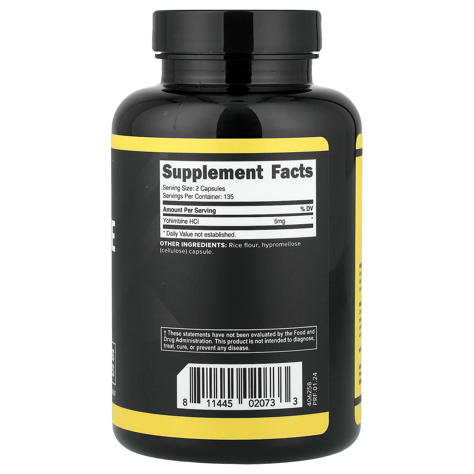 Primaforce, Yohimbine HCI, 270 Capsules (2.5 mg per Capsule)