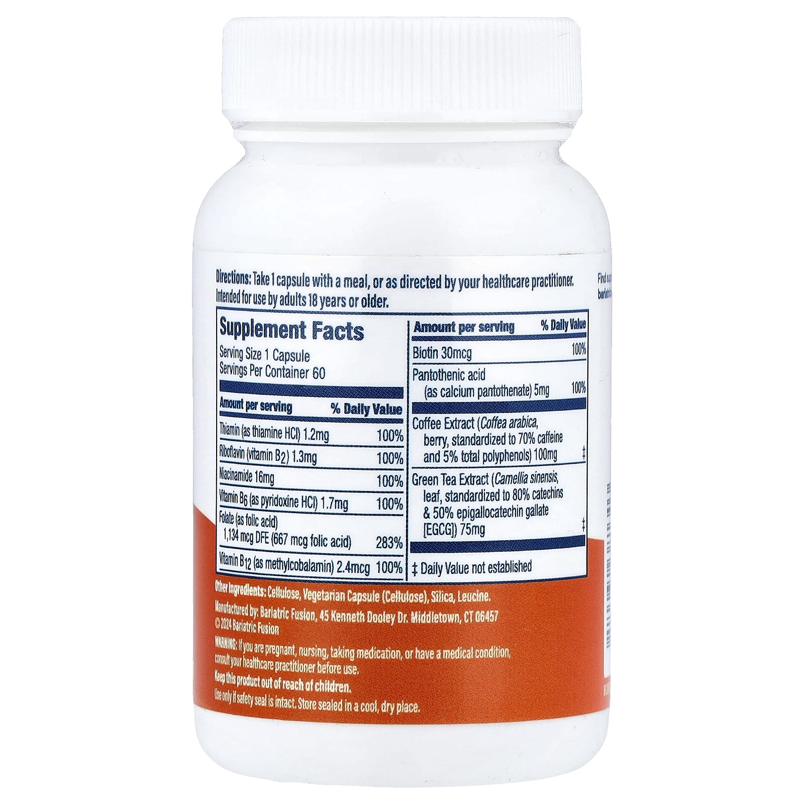 Bariatric Fusion, Energy Support, 60 Capsules