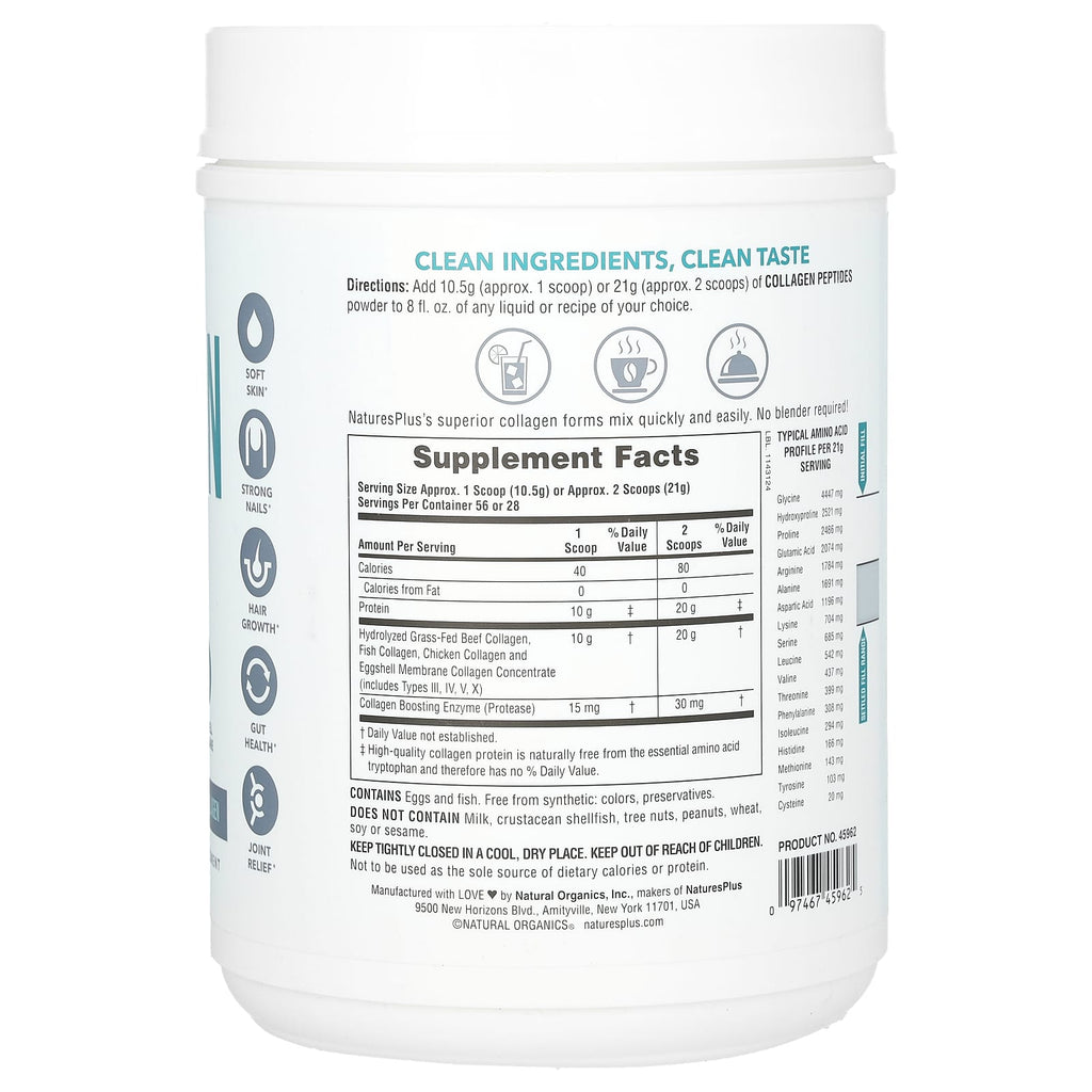 NaturesPlus, Collagen Peptides, 1.3 lbs (588 g)