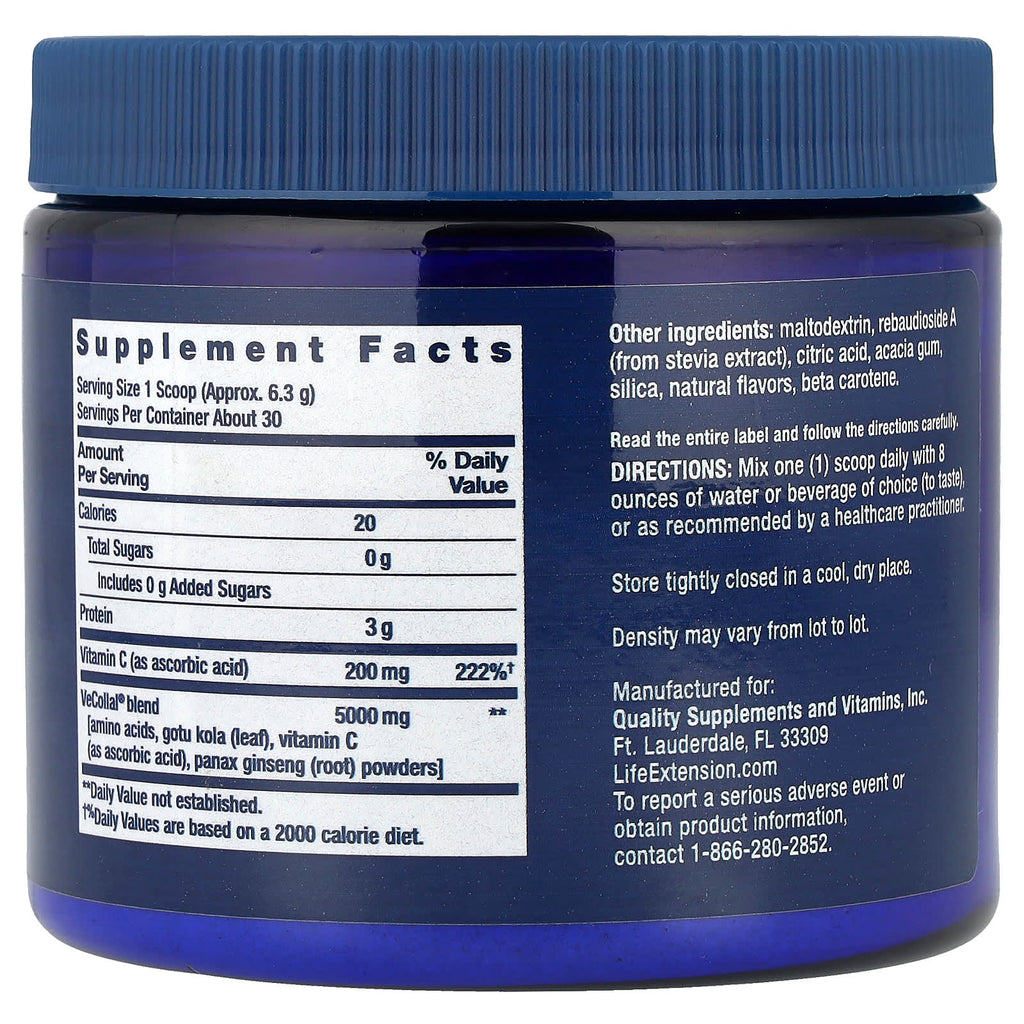 Life Extension, Vegan Pro Collagen, Natural Orange, 6.667 oz (189 g)