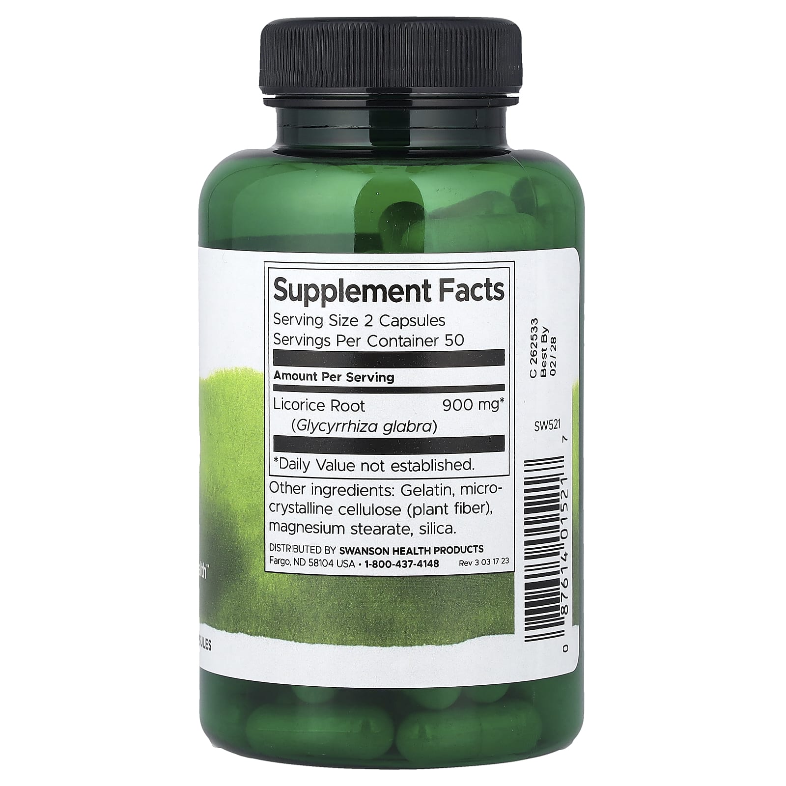 Swanson, Licorice Root, 450 mg, 100 Capsules