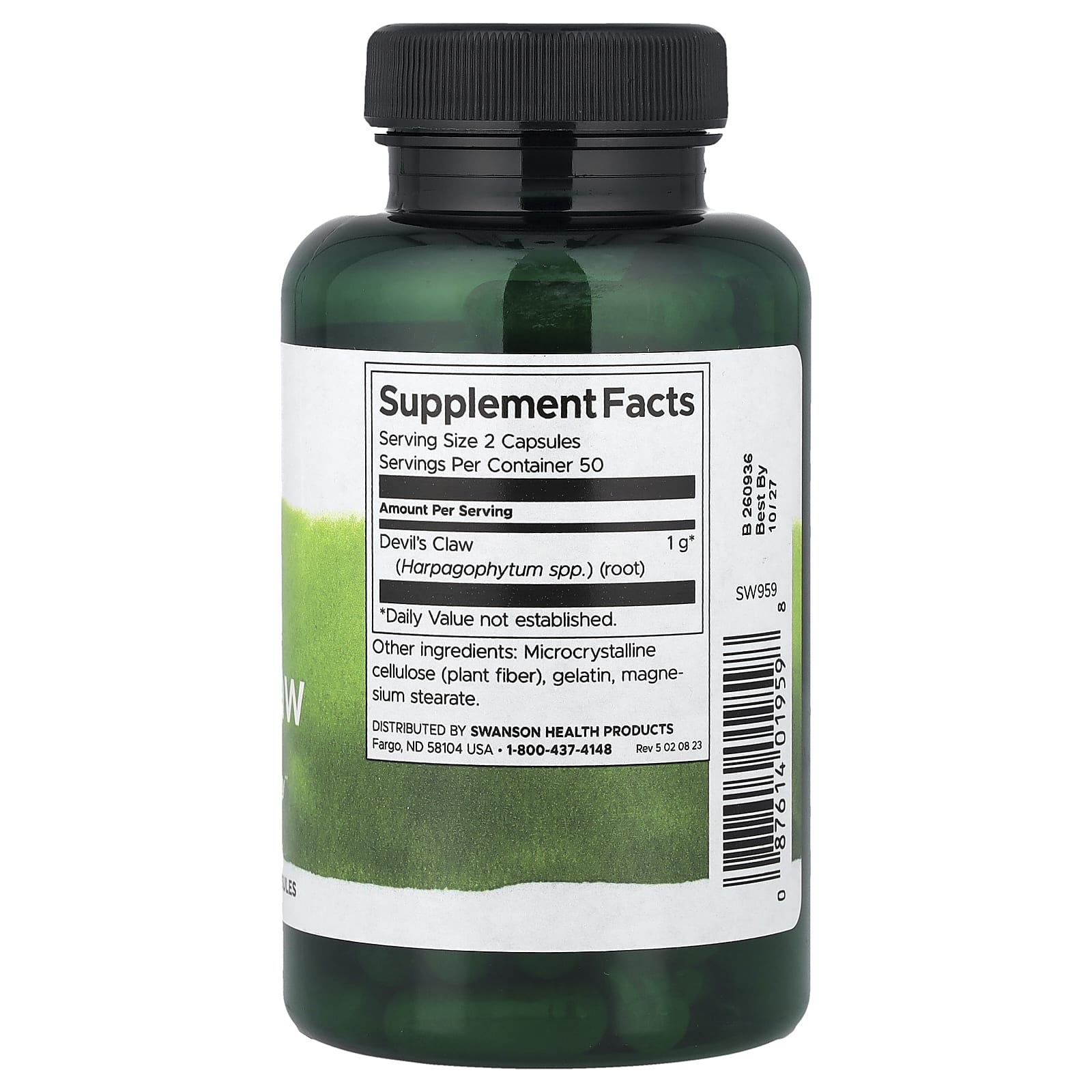 Swanson, Full Spectrum® Devil's Claw, 500 mg, 100 Capsules