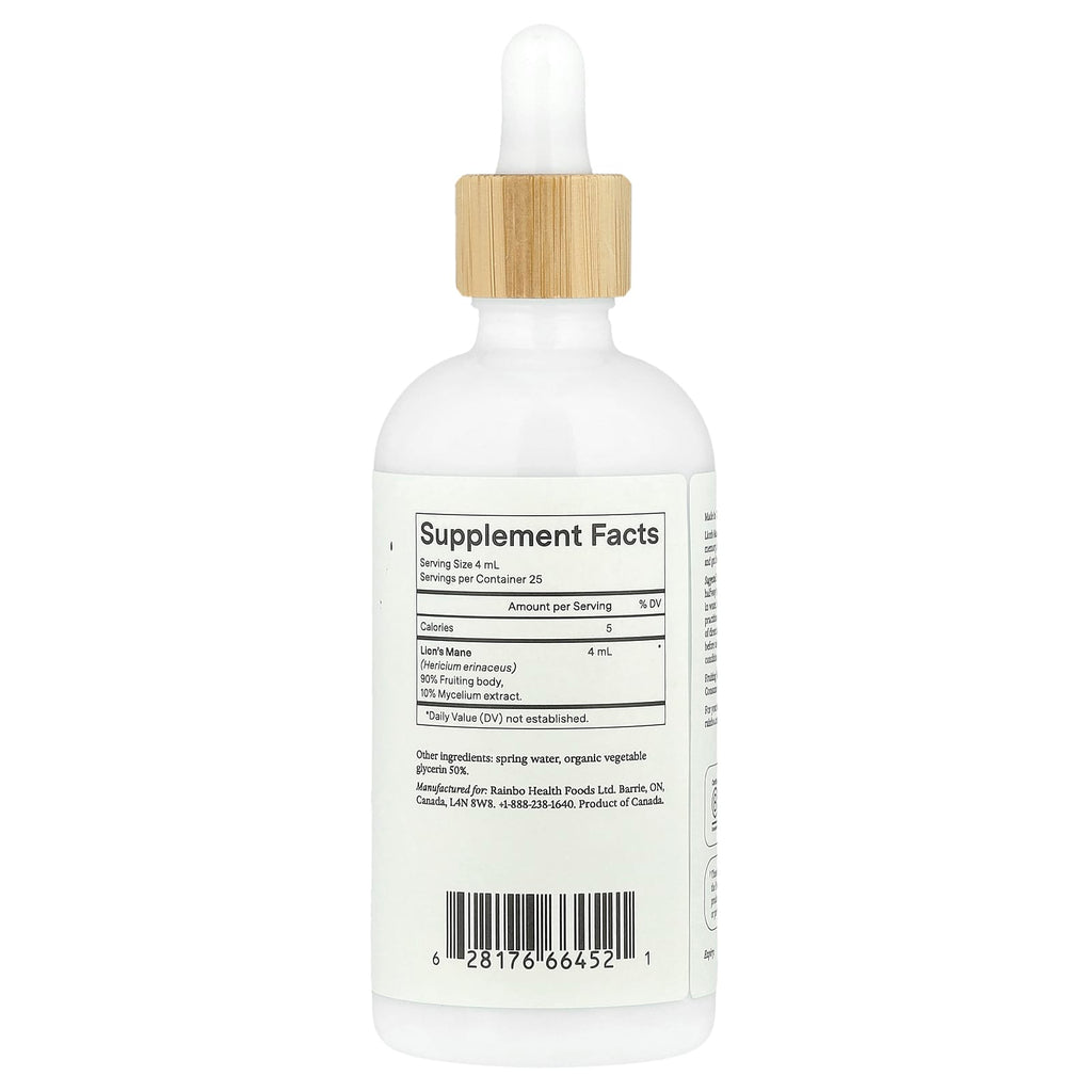 Rainbo, Lion's Mane, Alcohol-Free, 3.4 fl oz (100 ml)
