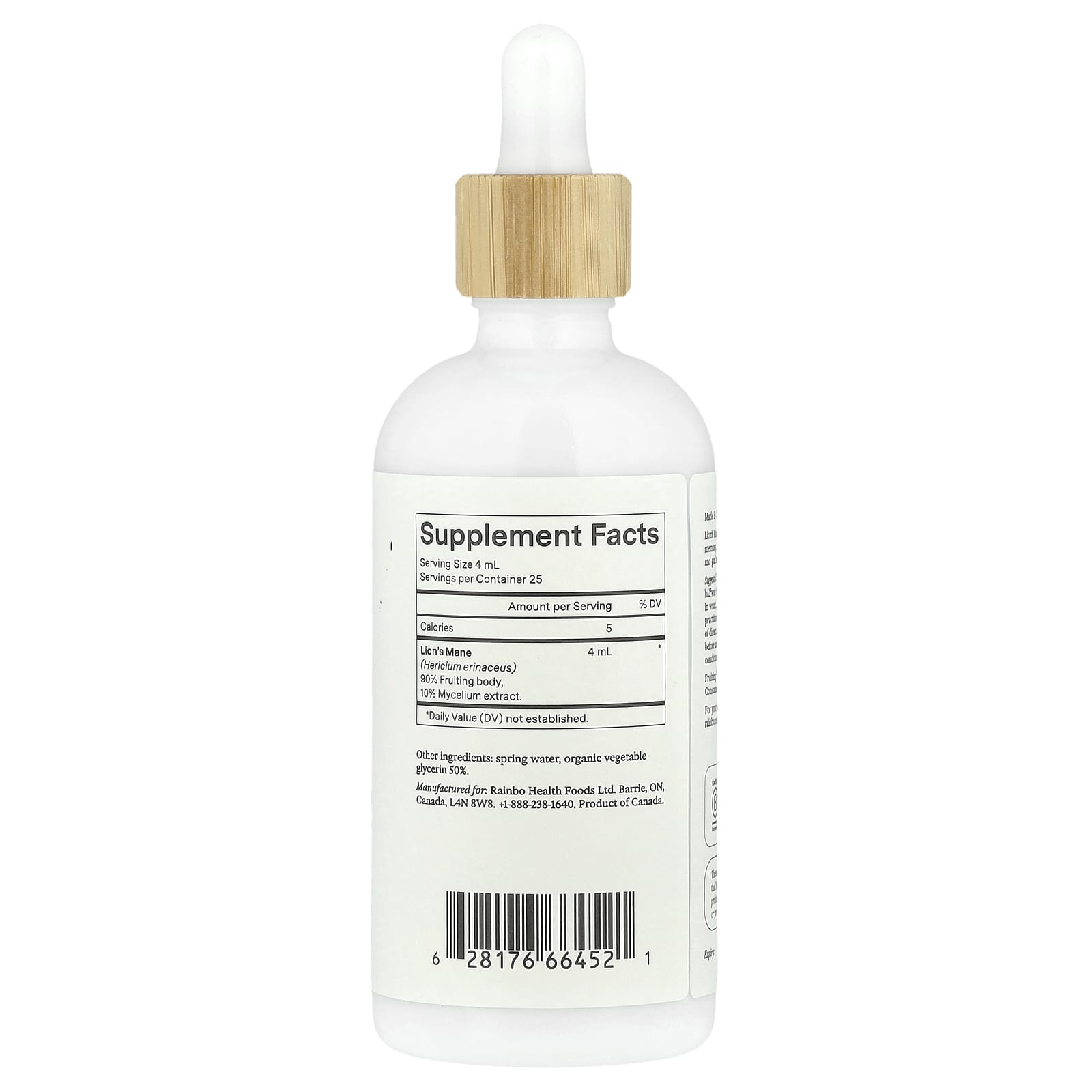 Rainbo, Lion's Mane, Alcohol-Free, 3.4 fl oz (100 ml)