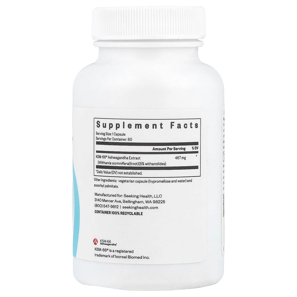 Seeking Health, Ashwagandha, 467 mg, 60 Capsules