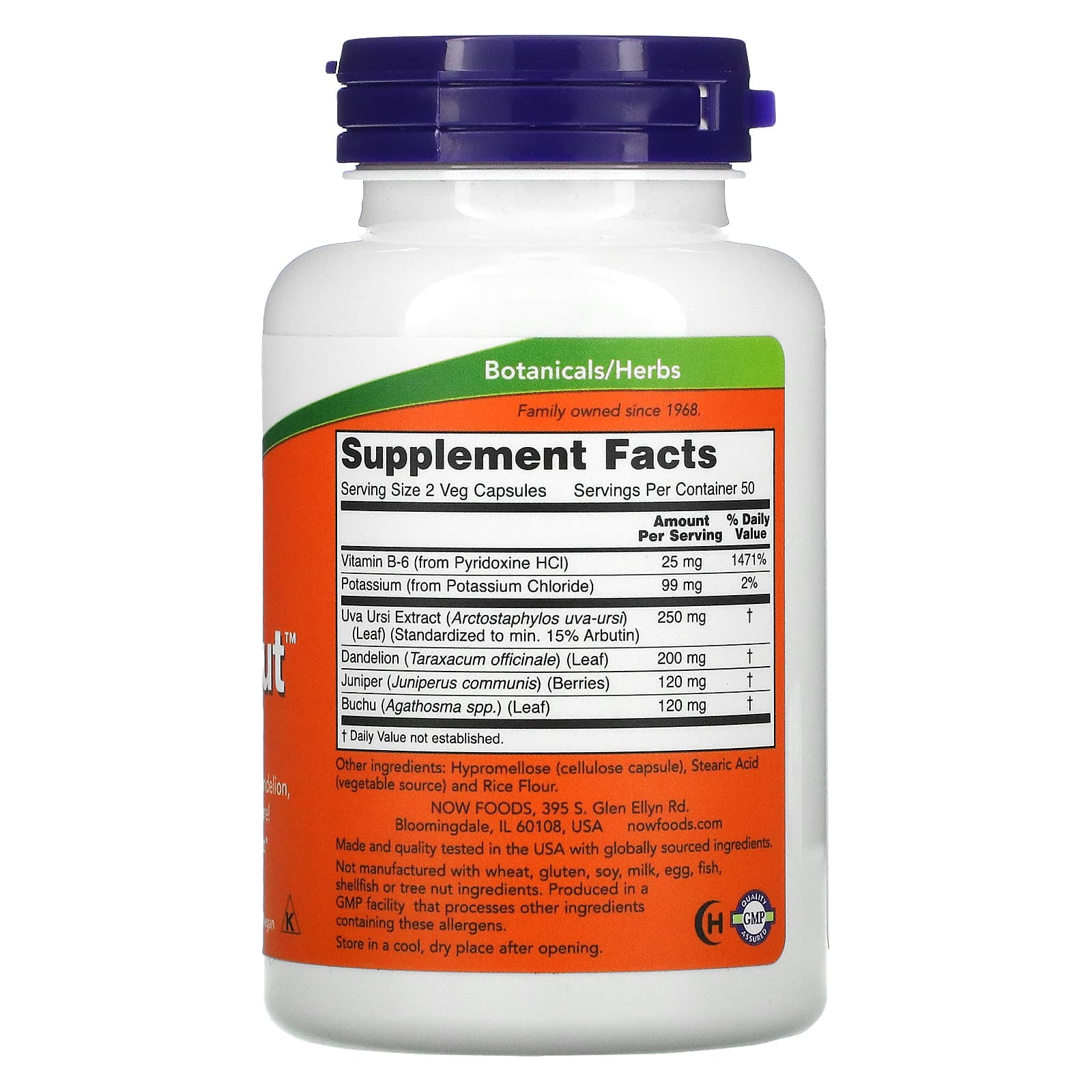 NOW Foods, Water Out, Fluid Balance, 100 Veg Capsules