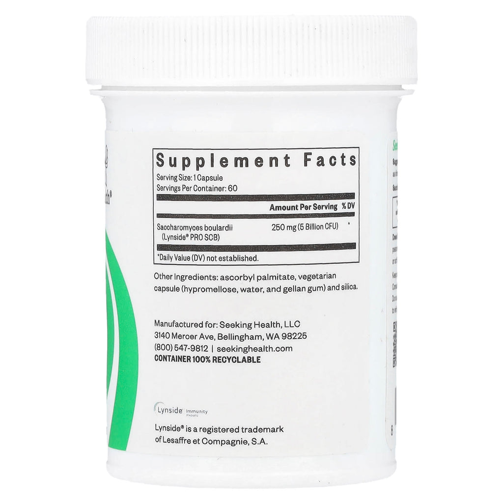 Seeking Health, Saccharomyces Boulardii, 5 Billion CFU, 60 Capsules