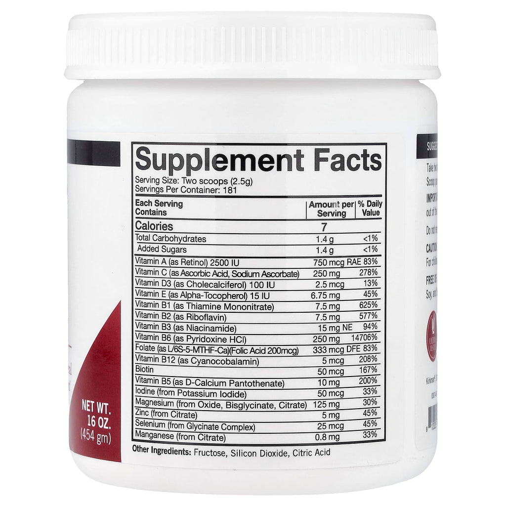 Kirkman Labs, Super Nu-Thera® Sweetened Powder, 16 oz (454 gm)