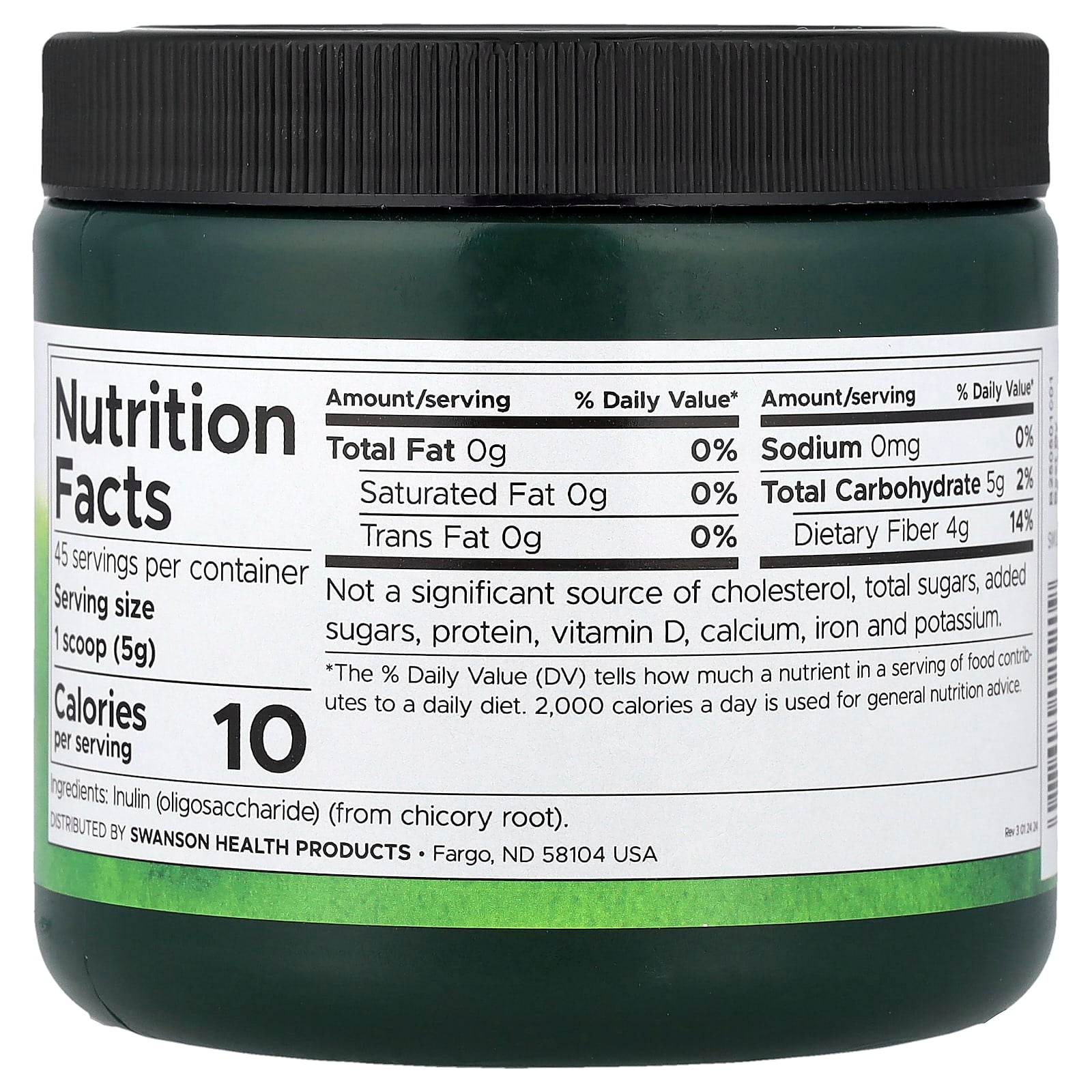 Swanson, Inulin, Prebiotic Soluble Fiber, 8 oz (227 g)