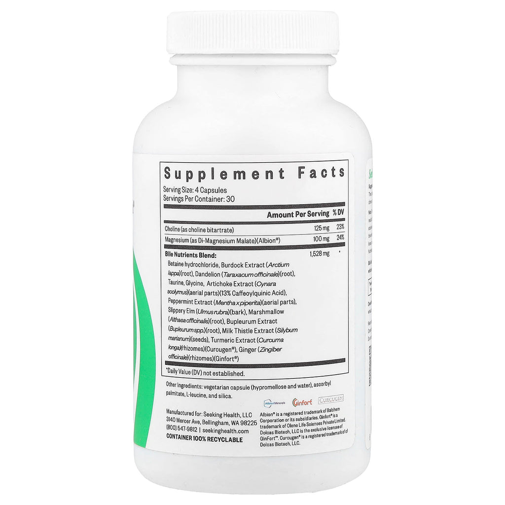 Seeking Health, Bile Nutrients, 120 Capsules