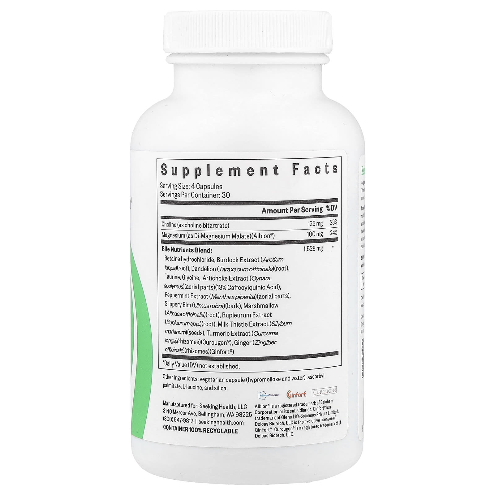 Seeking Health, Bile Nutrients, 120 Capsules