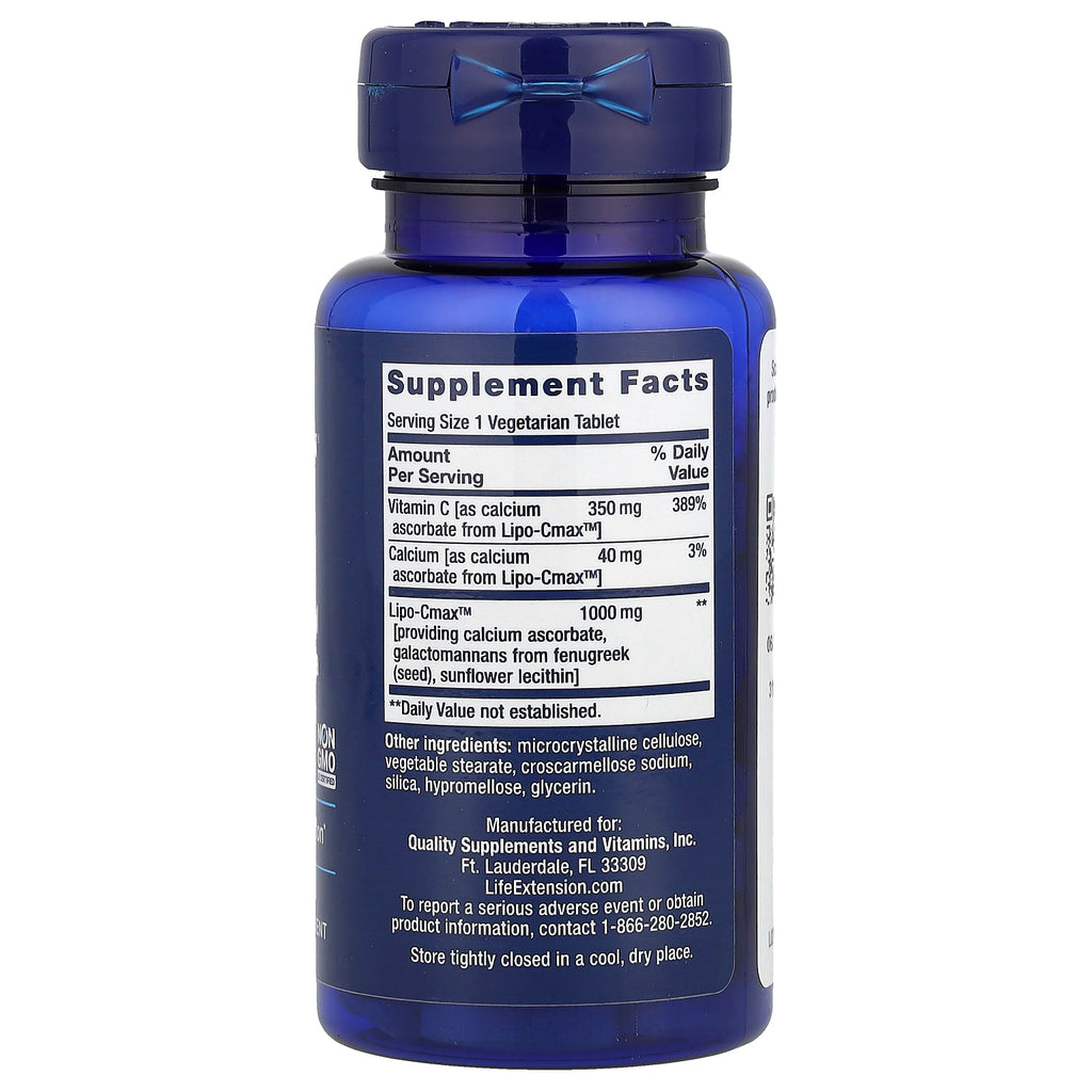 Life Extension, Vitamin C, 60 Vegetarian Tablets