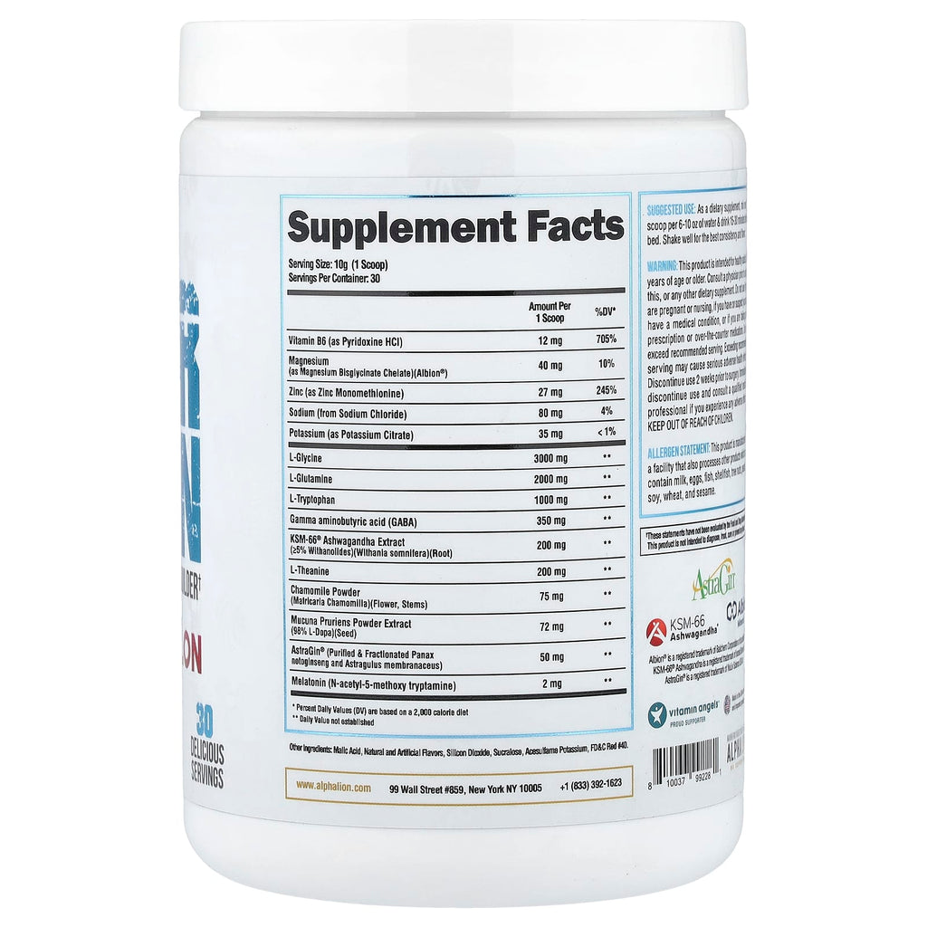 ALPHA LION, SuperHuman Sleep, Slaughtermelon, Watermelon Lemonade, 10.69 oz (303 g)