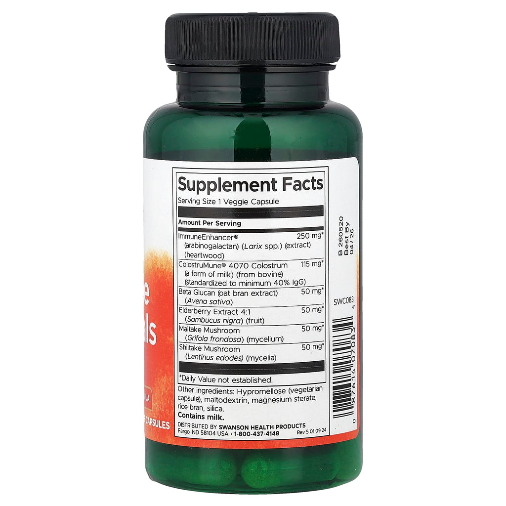 Swanson, Immune Essentials, 60 Veggie Capsules