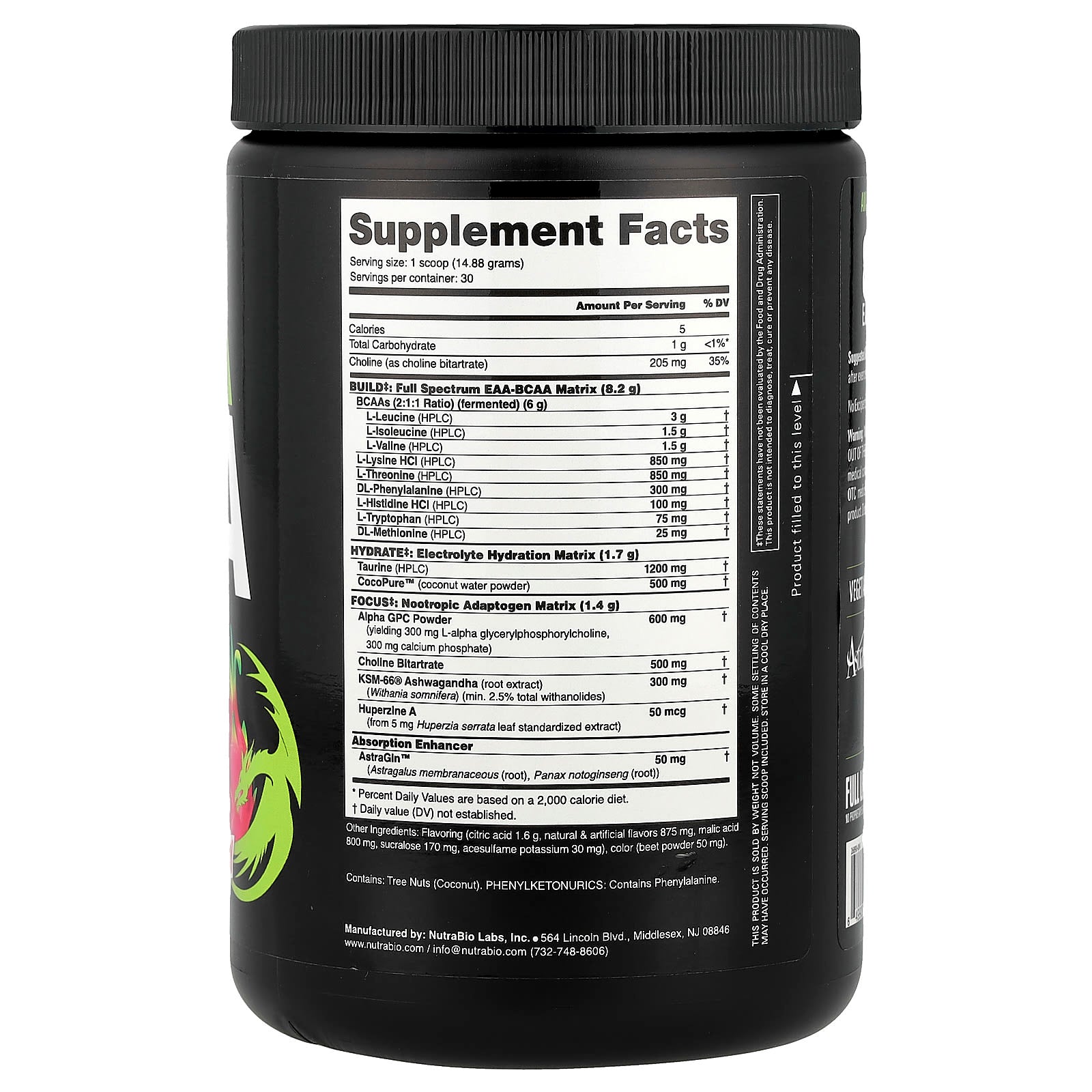 NutraBio, Alpha EAA, Dragonfruit Candy, 0.98 lb (446 g)