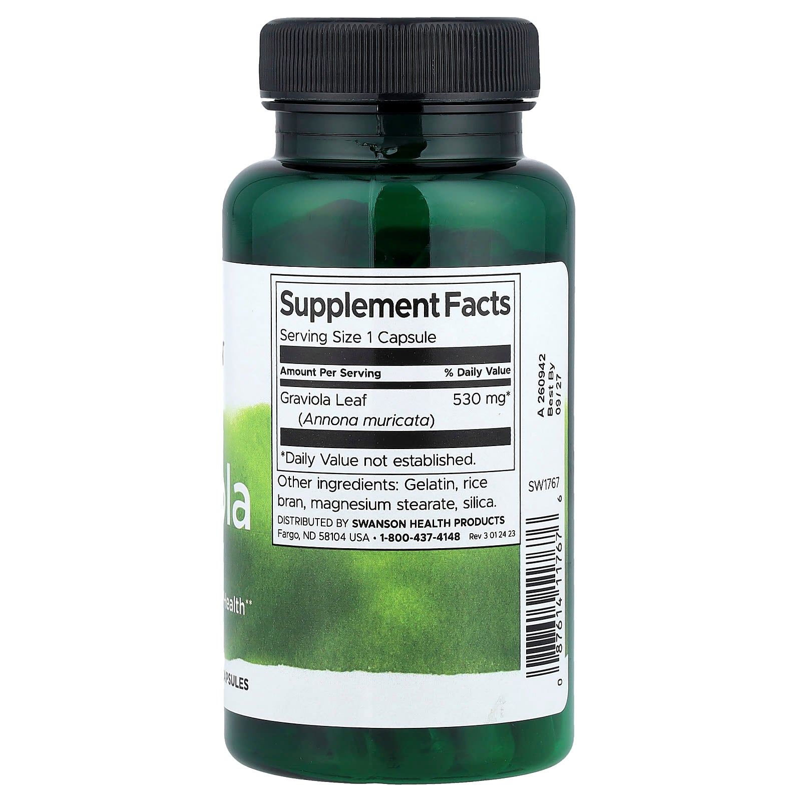 Swanson, Graviola, 530 mg, 60 Capsules