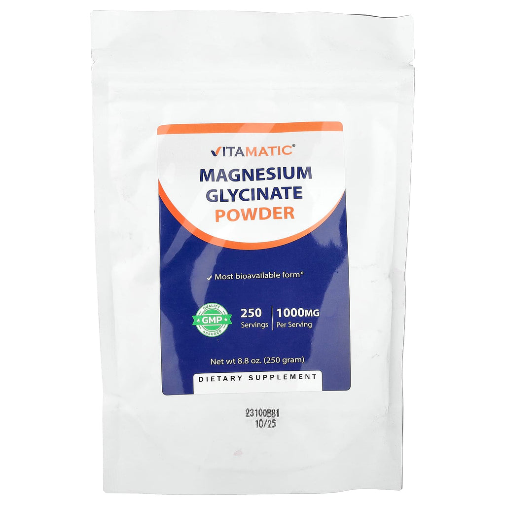 Vitamatic, Magnesium Glycinate Powder, 8.8 oz (250 g)