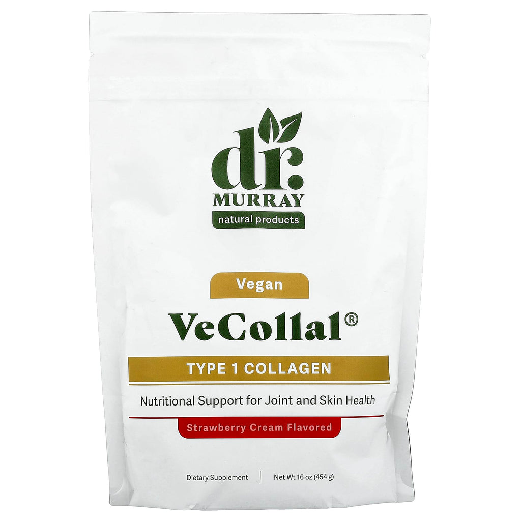 Dr. Murray's, VeCollal®, Vegan Type 1 Collagen, Strawberry Cream, 16 oz (454 g)
