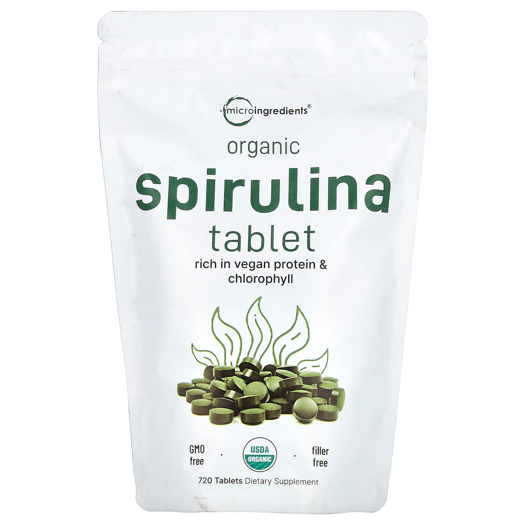 Micro Ingredients, Organic Spirulina Tablet, 720 Tablets