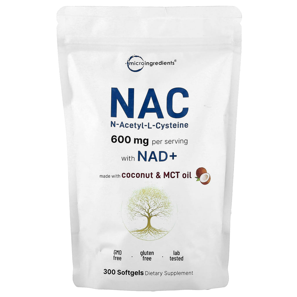 Micro Ingredients, NAC With NAD+, 300 Softgels