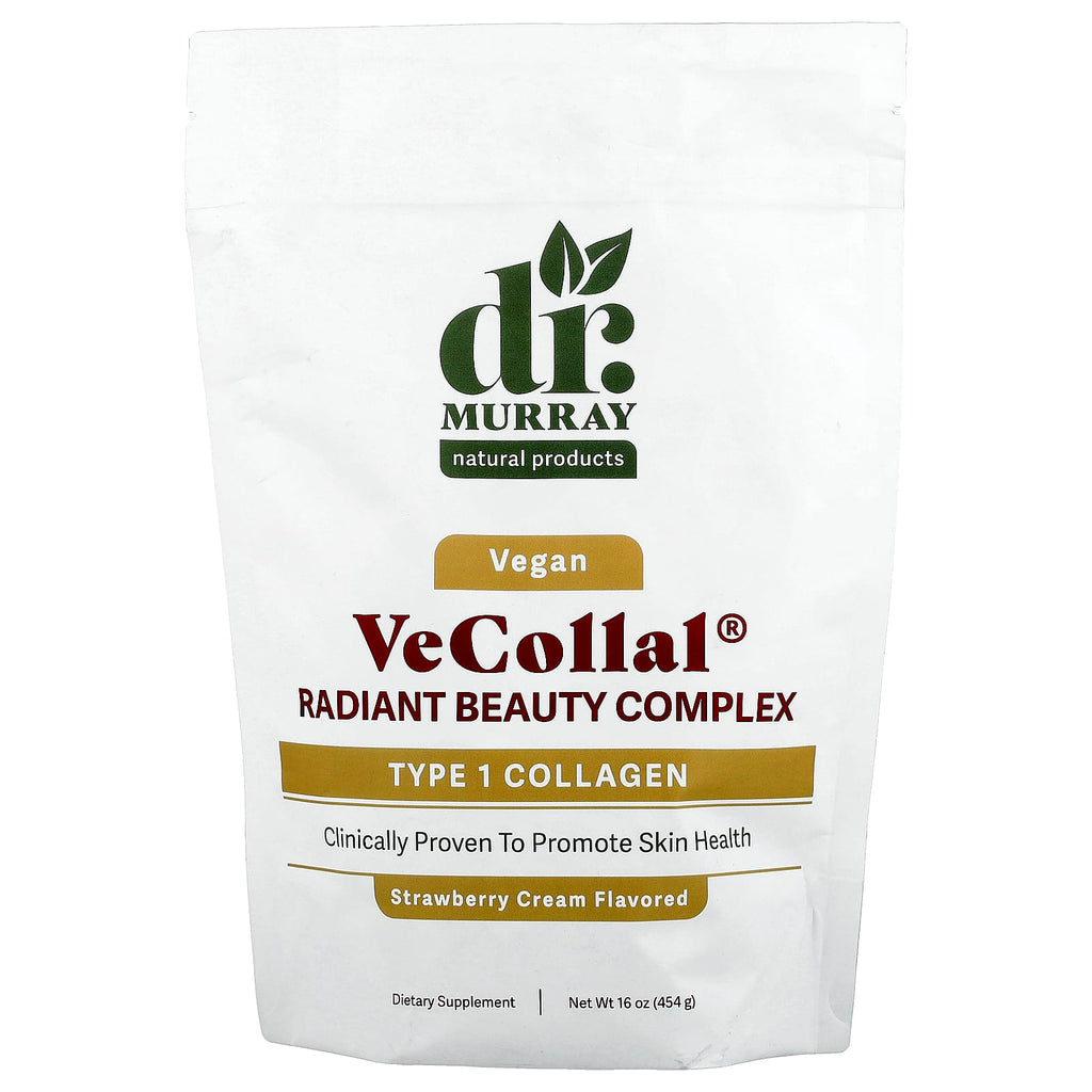 Dr. Murray's, VeCollal®, Vegan Radiant Beauty Complex, Strawberry Cream, 16 oz (454 g)