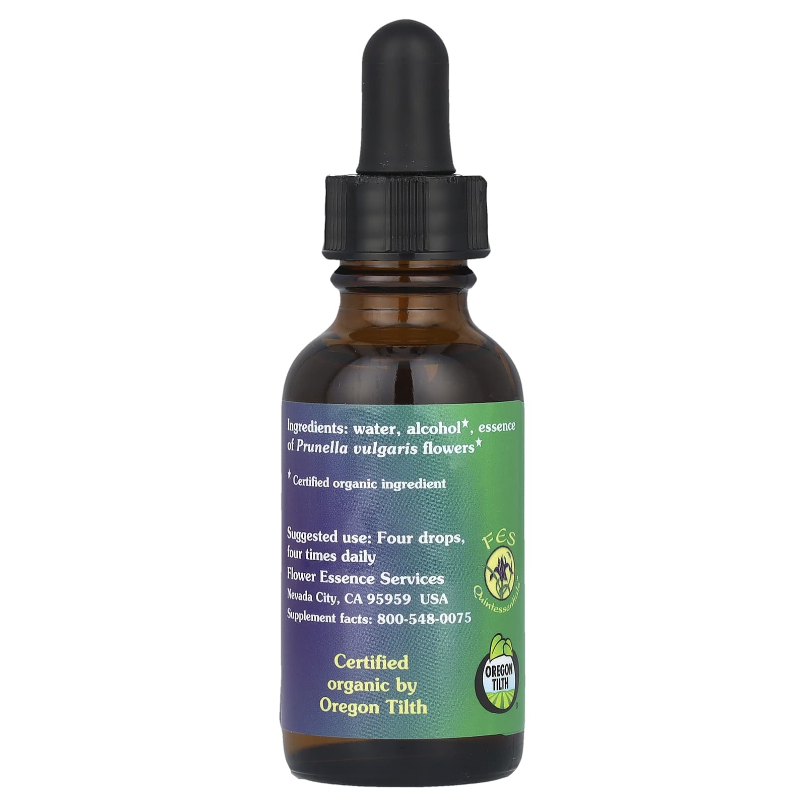 Flower Essence Services, Self-Heal, Flower Essence, 1 fl oz (30 ml)
