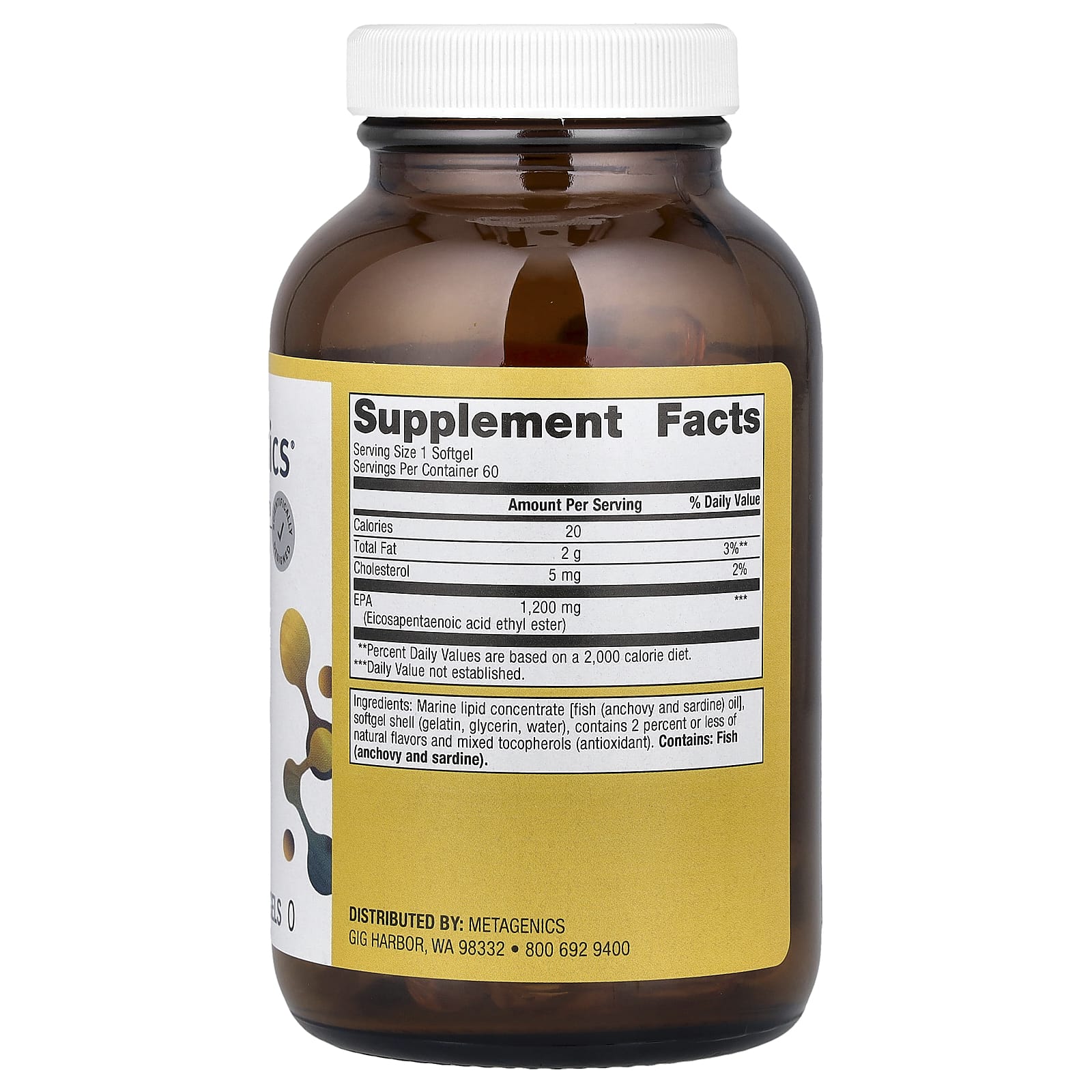 Metagenics, OmegaGenics®, Fish Oil EPA, 1,200 mg, 60 Softgels