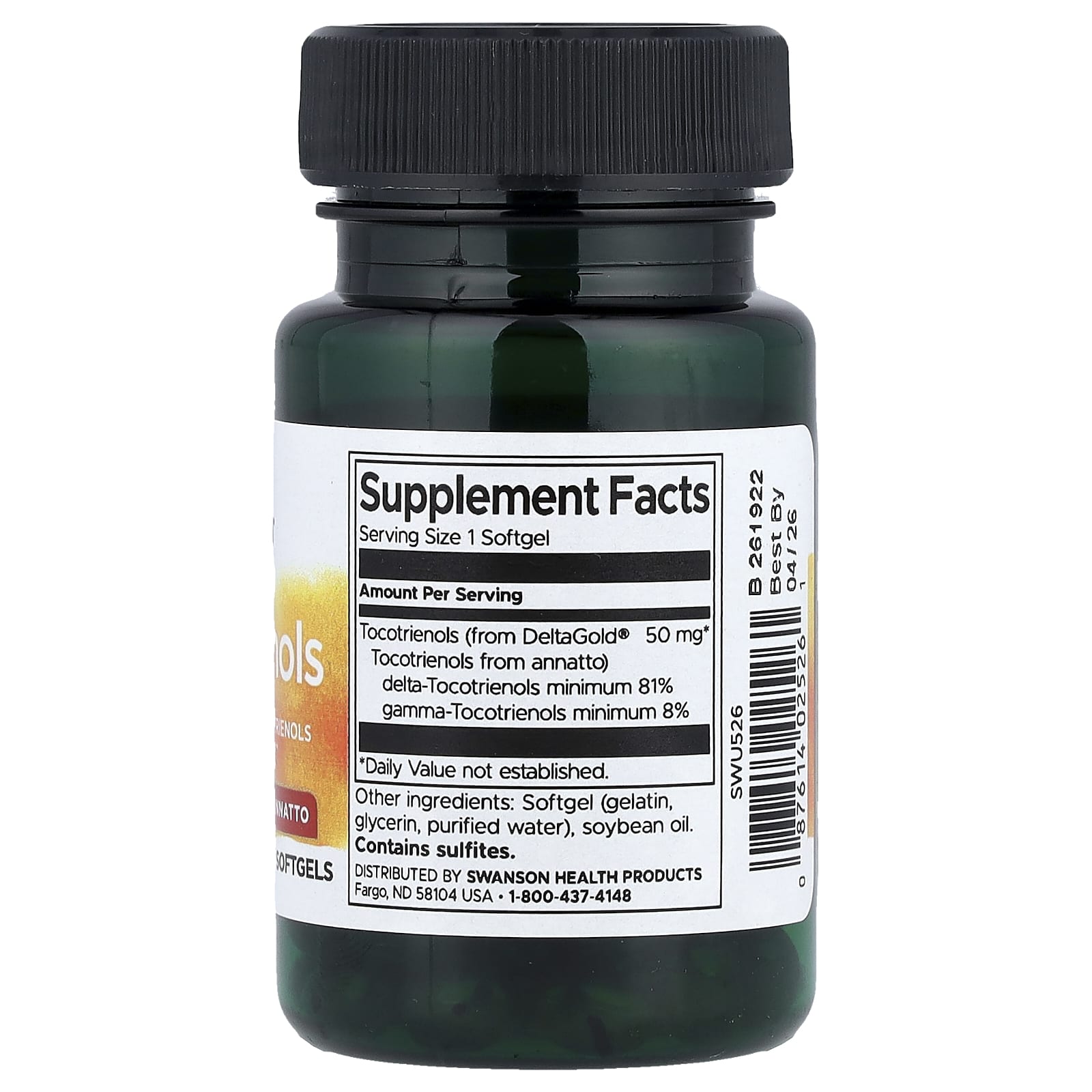 Swanson, Tocotrienols from Annatto, 50 mg, 60 Softgels