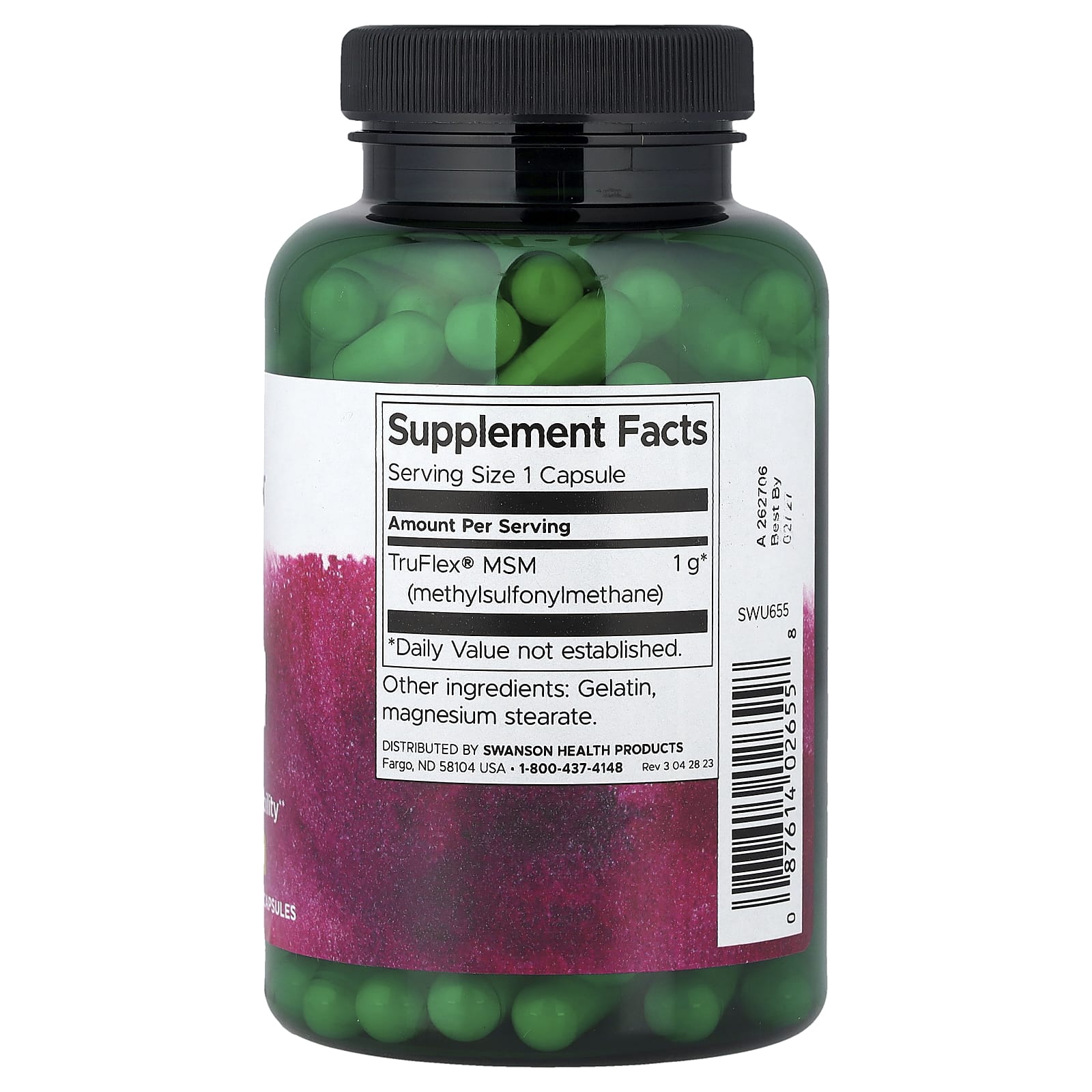 Swanson, MSM, 1,000 mg, 120 Capsules