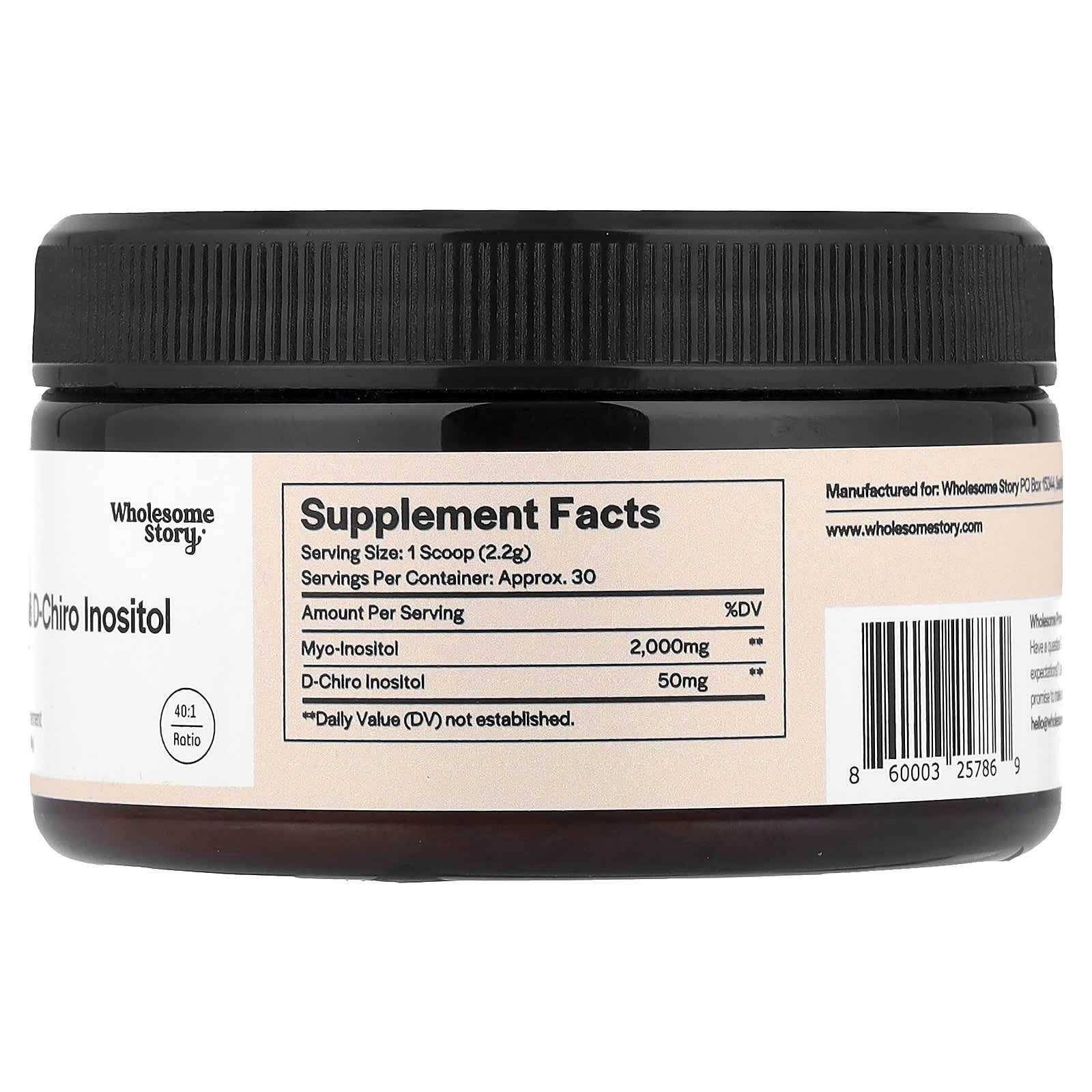 Wholesome Story, Myo & D-Chiro Inositol Powder, 2.33 oz (66 g)