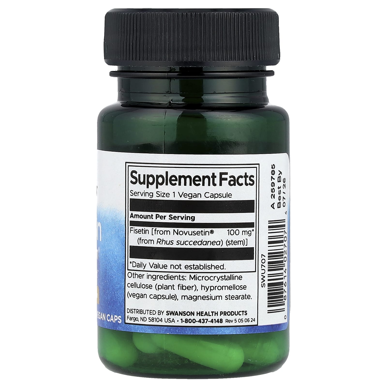 Swanson, Fisetin Novusetin®, 100 mg, 30 Vegan Caps