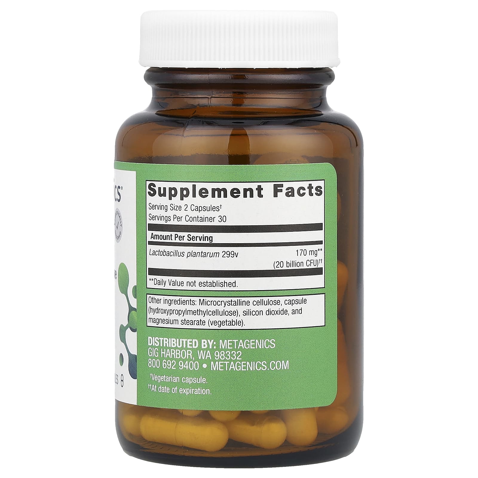 Metagenics, UltraFlora® Intensive Care Probiotic, 60 Capsules (85 mg (10 Billion CFU) per Capsule)