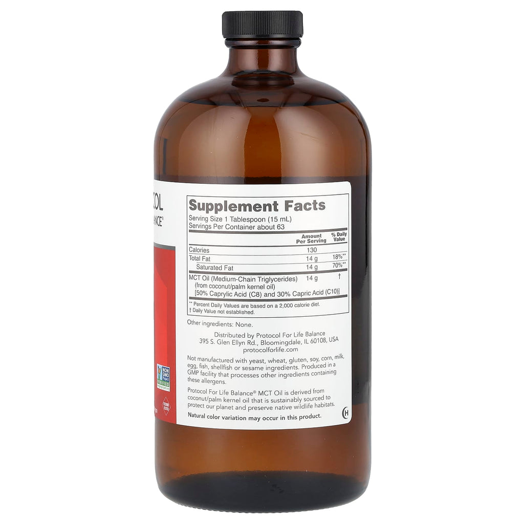 Protocol for Life Balance, Pure MCT Oil, 14 g, 32 fl oz (946 ml)