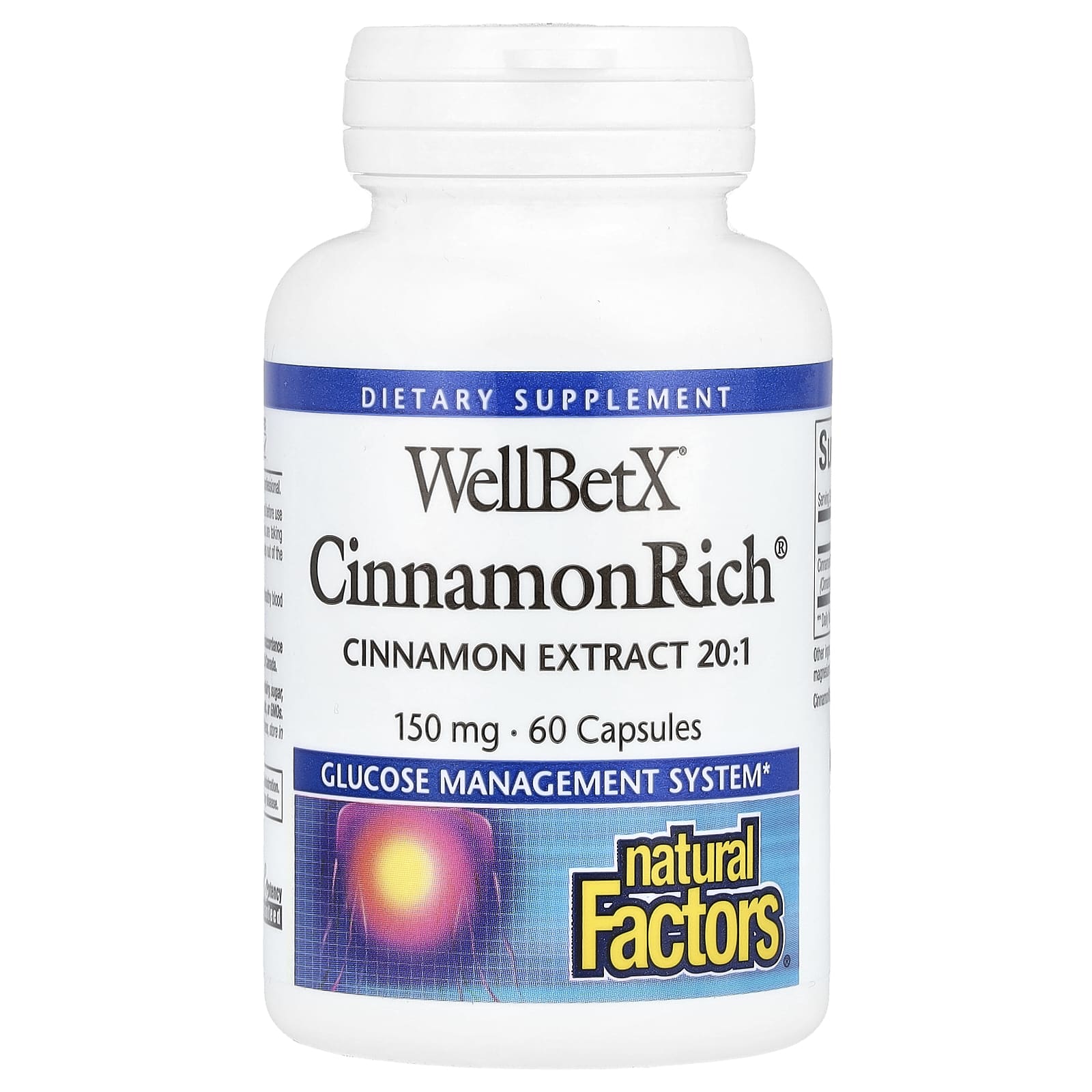 Natural Factors, WellBetX®, CinnamonRich®, 150 mg, 60 Capsules