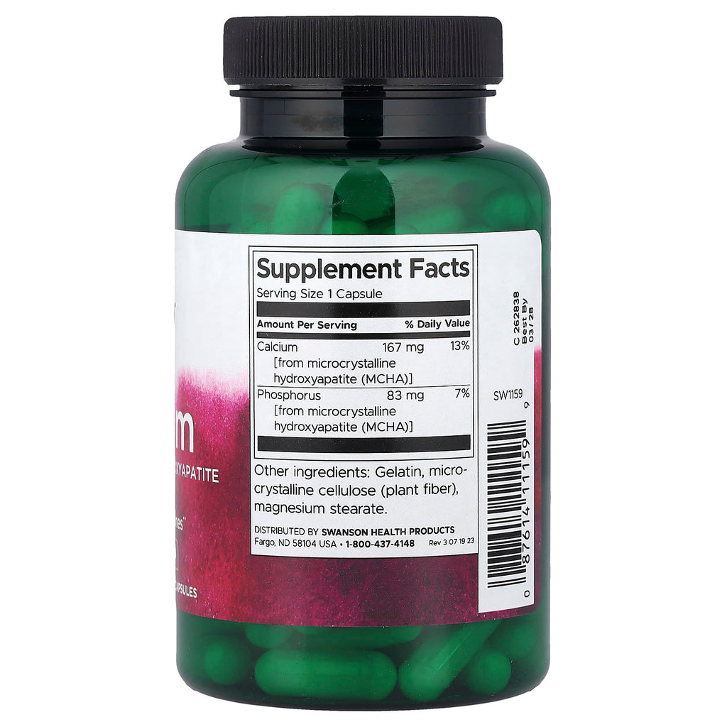 Swanson, Calcium, 120 Capsules