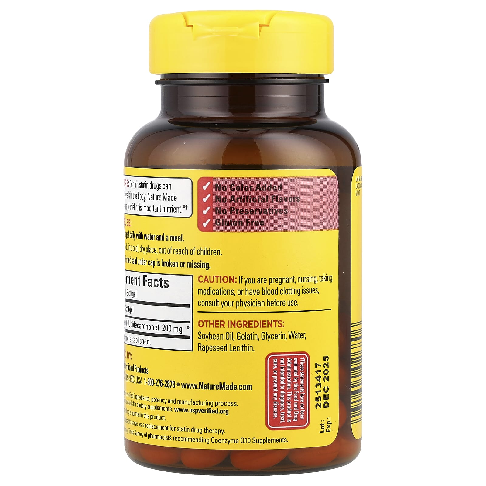 Nature Made, CoQ10, 200 mg, 80 Softgels