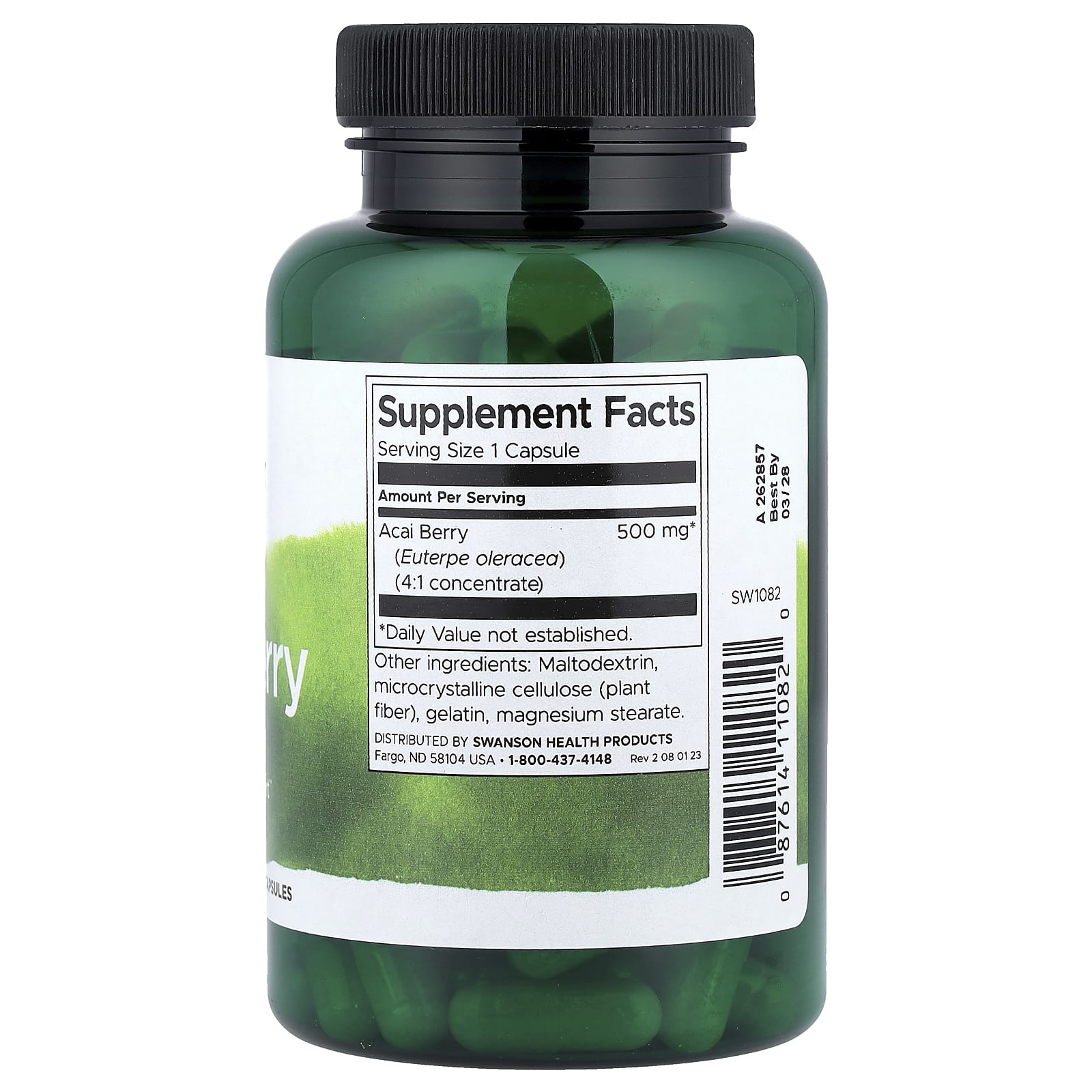 Swanson, Acai Berry, 500 mg, 120 Capsules