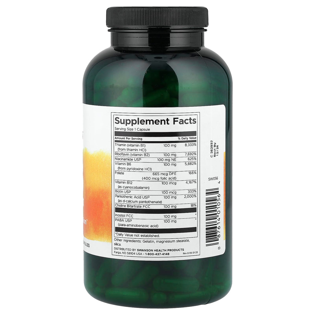 Swanson, Balance B-100 Complex, High Potency, 300 Capsules