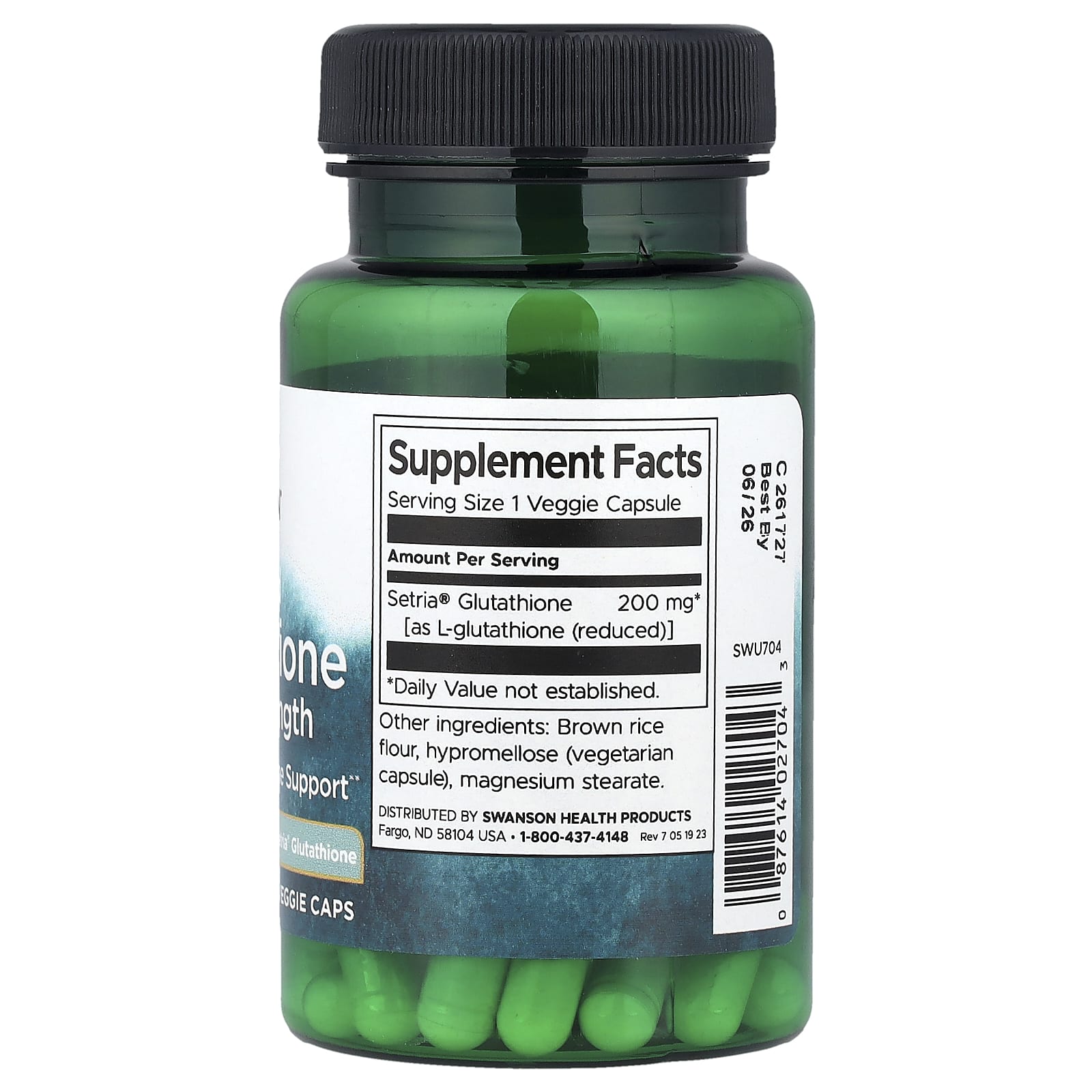 Swanson, Reduced L-Glutathione, 200 mg, 60 Veggie Caps