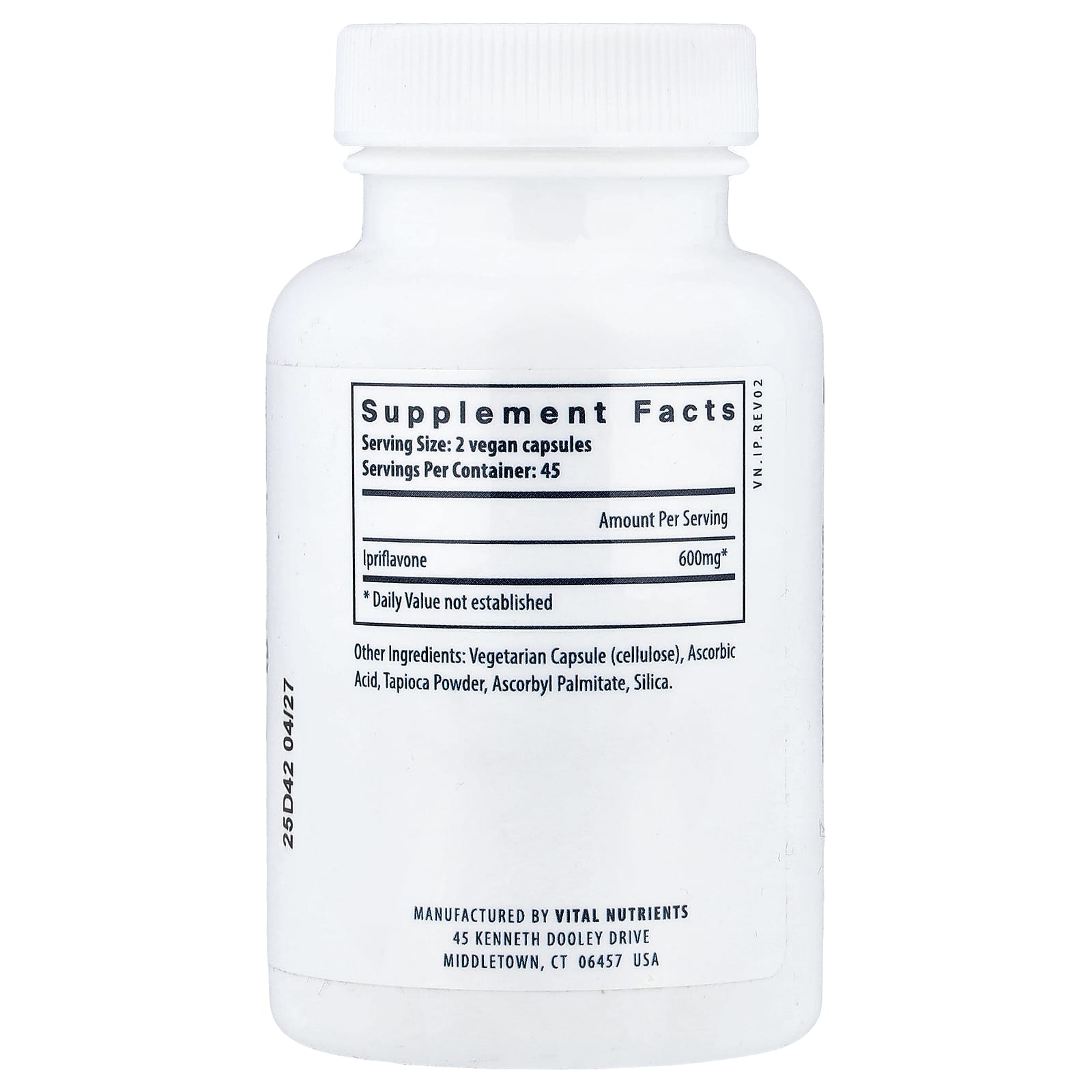 Vital Nutrients, Ipriflavone, 90 Vegan Capsules (300 mg per Capsule)