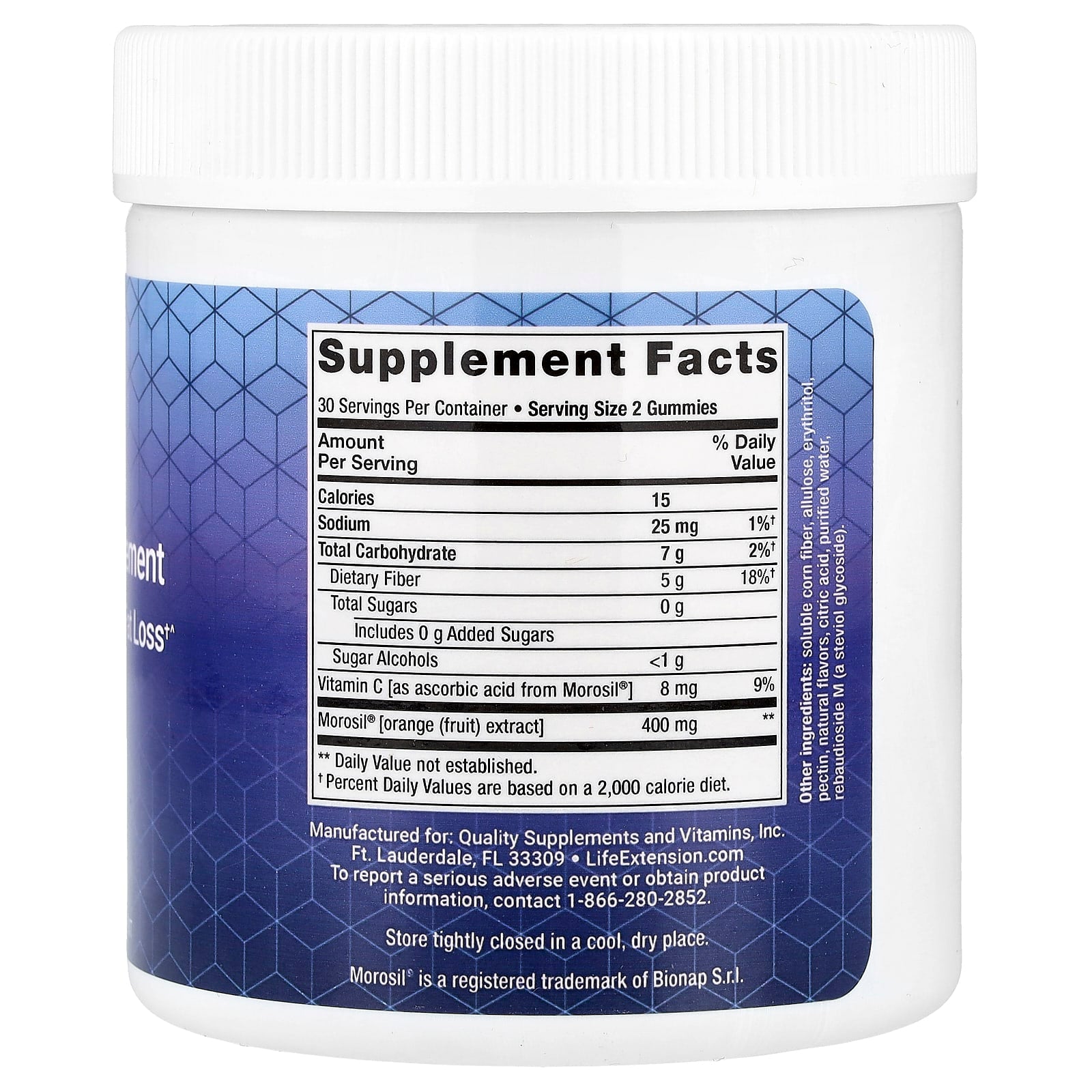 Life Extension, Gummy Science™, Mediterranean Weight Management, Natural Berry, 60 Gummies